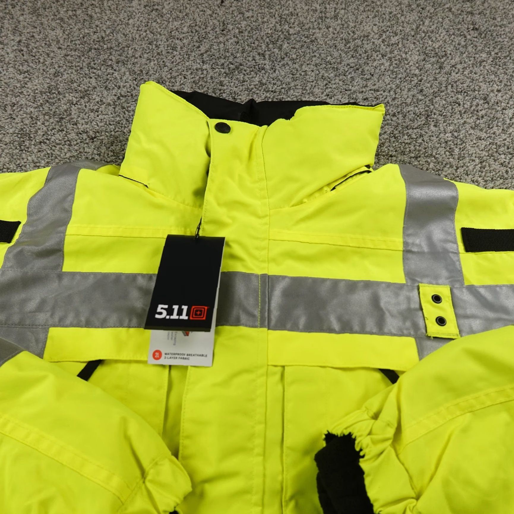 Vintage VINTAGE 5.11 Tactical Coat Mens S 3-in-1 Rev High-Vis Parka Reflective Yellow Size US S / EU 44-46 / 1 - 3 Thumbnail