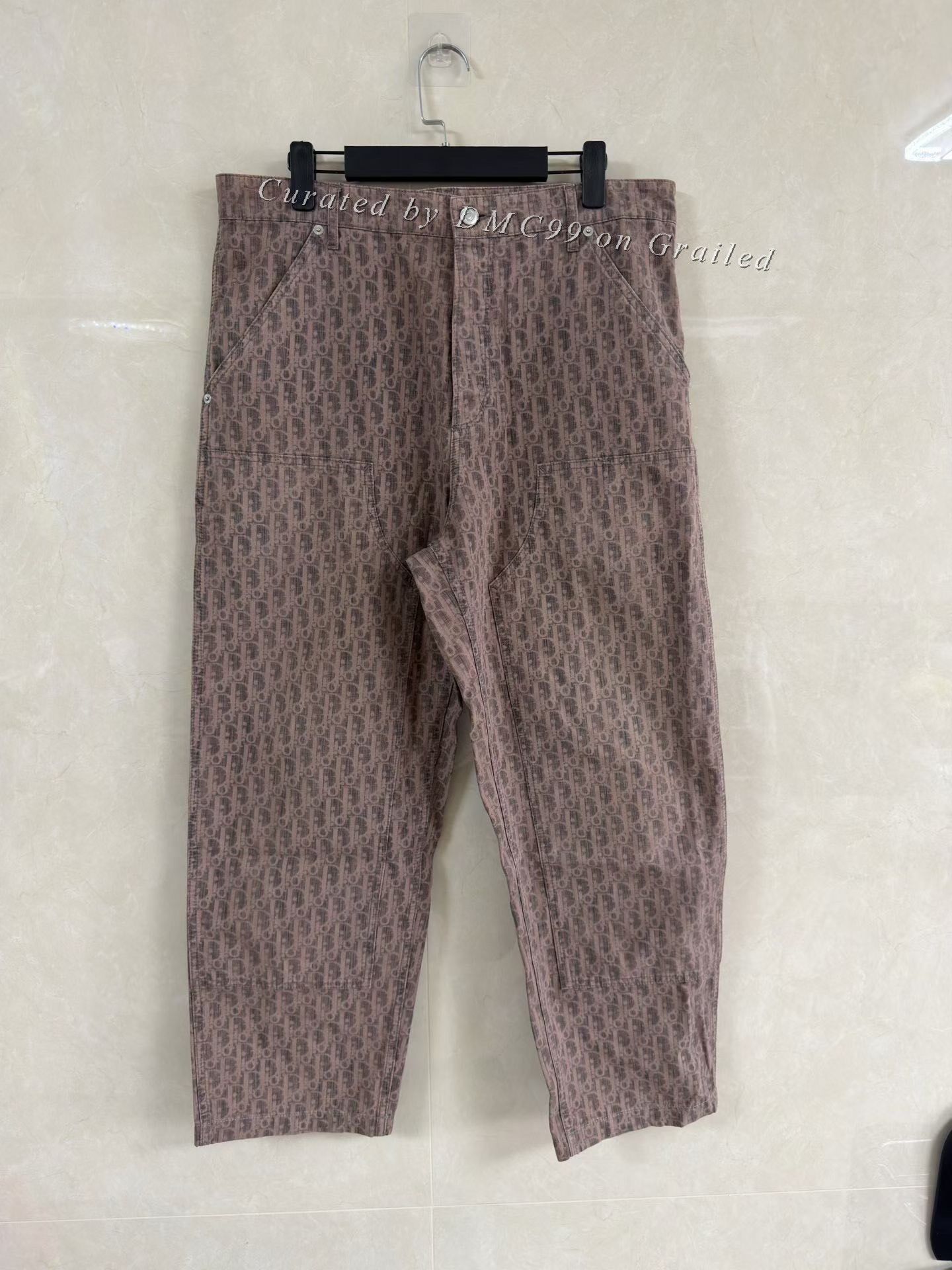 Dior Dior Logo Print Jeans Size US 33 - 1 Thumbnail