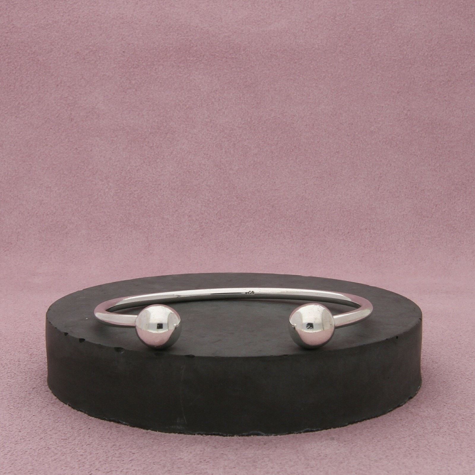 Sterling Silver sterling silver charm holder cuff bracelet size 6.75in Size ONE SIZE - 1 Thumbnail