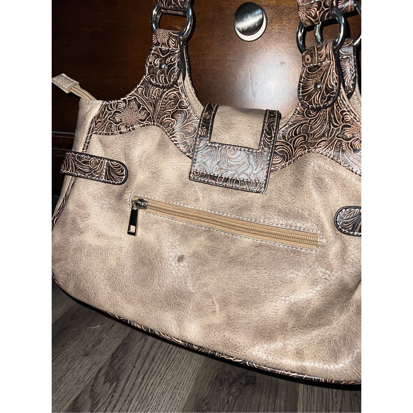 Other Woman’s Brown/Tan Western Purse Shoulder Purse Size ONE SIZE - 5 Thumbnail