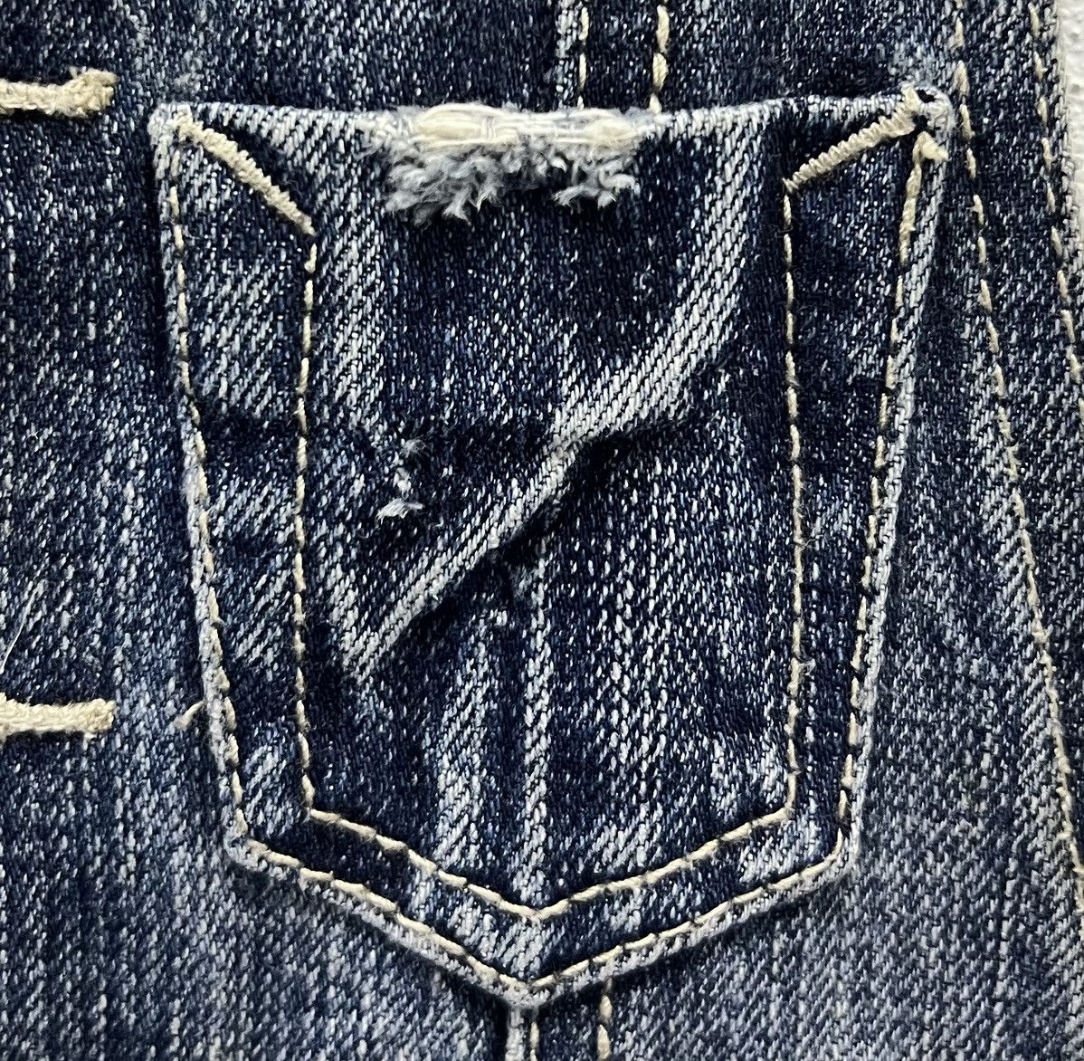 Vintage Vintage Cecil McBee Distressed Denim Overalls - Medium Size US 31 - 6 Thumbnail