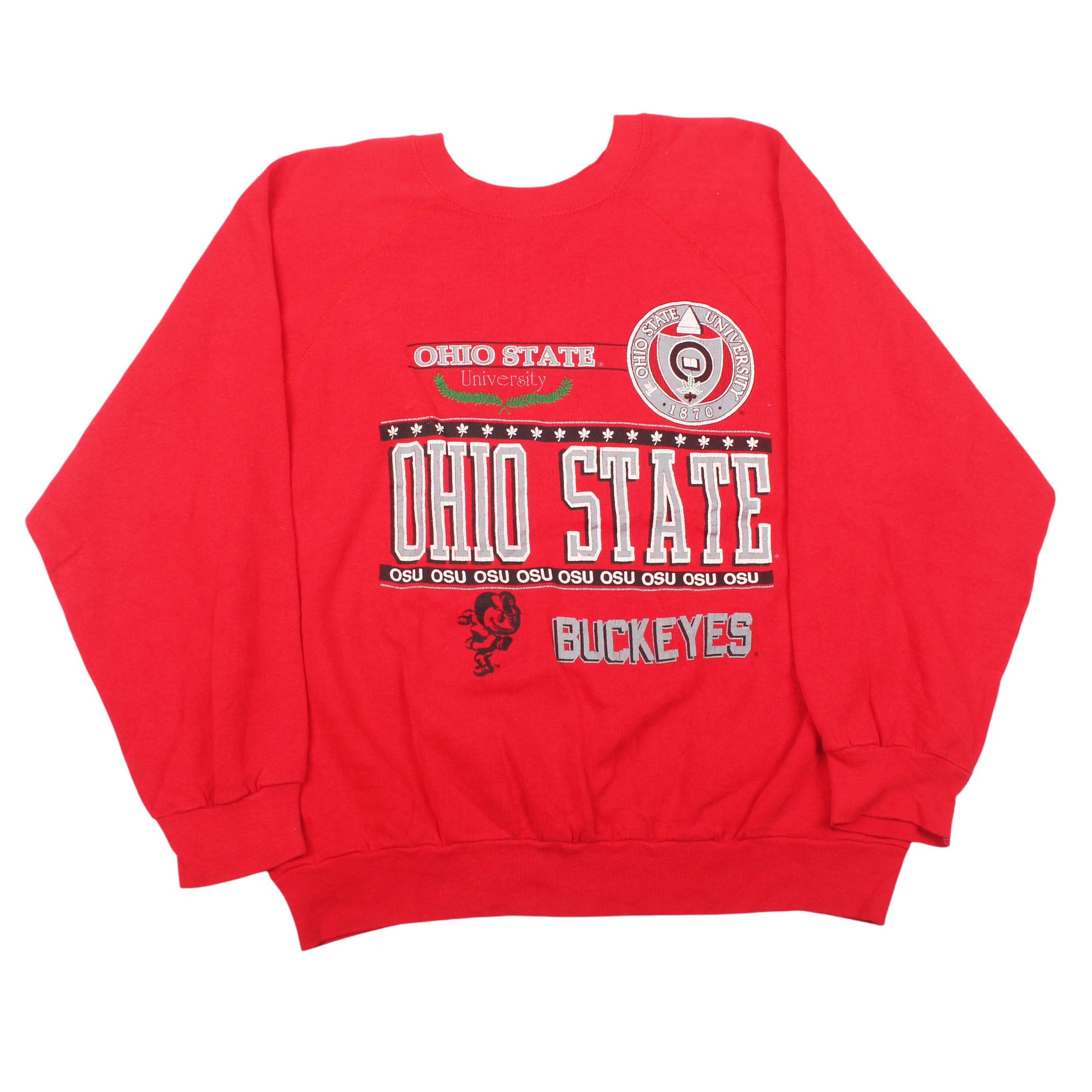NCAA × Vintage Vintage 90’s Ohio State Sweatshirt Crewneck Size US XXL / EU 58 / 5 - 1 Thumbnail