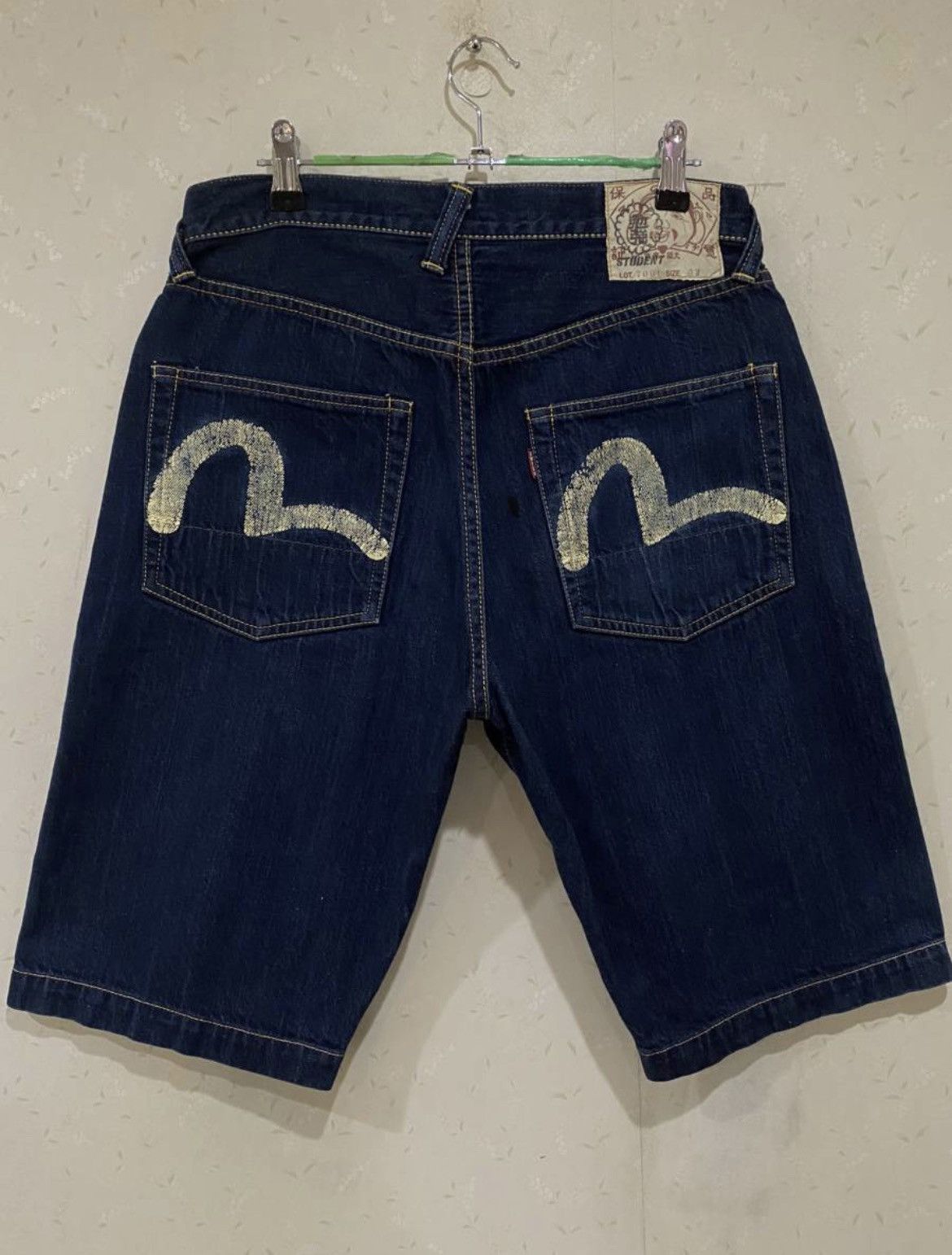 Evisu Vintage Evisu Wide baggy denim shorts Jorts EV3 | Grailed