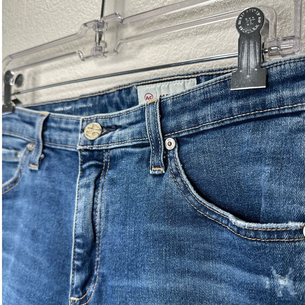 AG Adriano Goldschmied AG-ED Adriano Light Wash Prima Crop Cigarette Leg Jean 30 Size 30" / US 8 / IT 44 - 4 Thumbnail