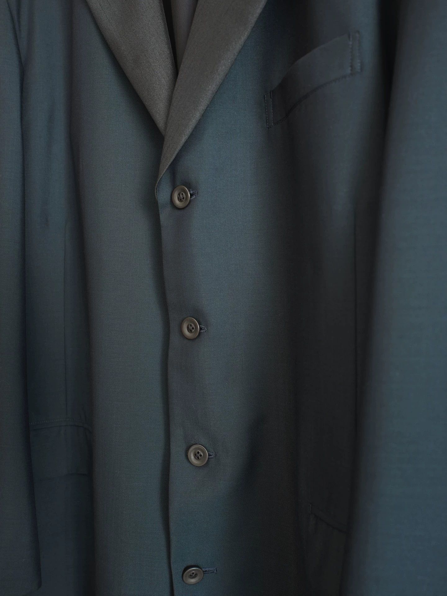 Yohji Yamamoto Yohji Yamamoto 98SS long coat dark green & blue M Size US M / EU 48-50 / 2 - 7 Thumbnail