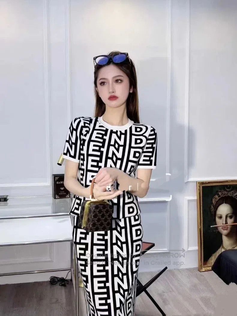 Fendi Fendi Collaboration Joint Dress Size 4XL / US 24-26 - 7 Thumbnail