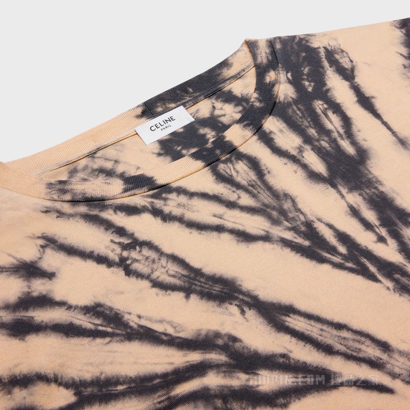 Celine o1bcso1str1124 Tie-Dye Cotton Loose T-Shirt Size US XXL / EU 58 / 5 - 3 Thumbnail