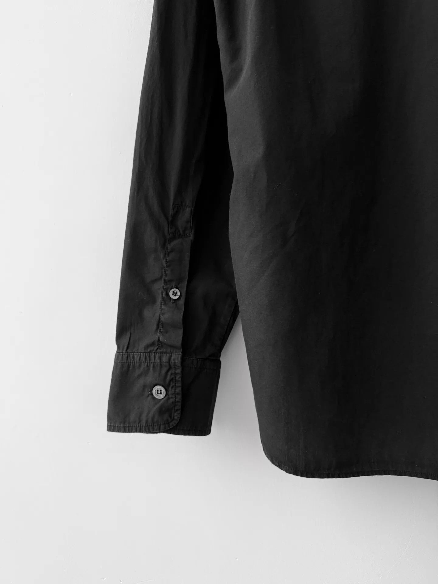 Maison Margiela Maison Margiela S/S21 Black Topstitch Pocket Shirt 40 Size US M / EU 48-50 / 2 - 6 Thumbnail