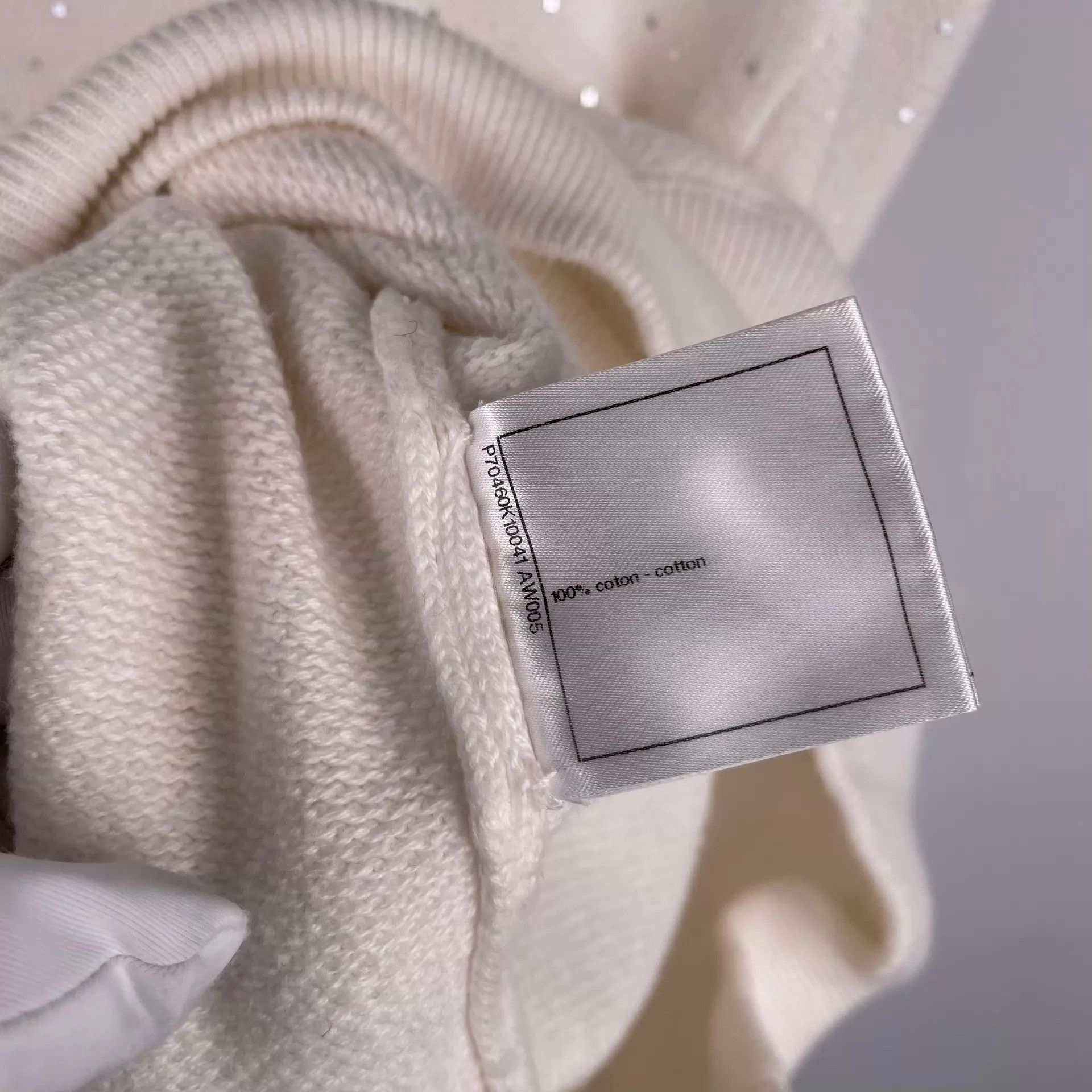 Chanel Chanel Double C Logo Sequin White Sweater Size XS / US 0-2 / IT 36-38 - 7 Thumbnail
