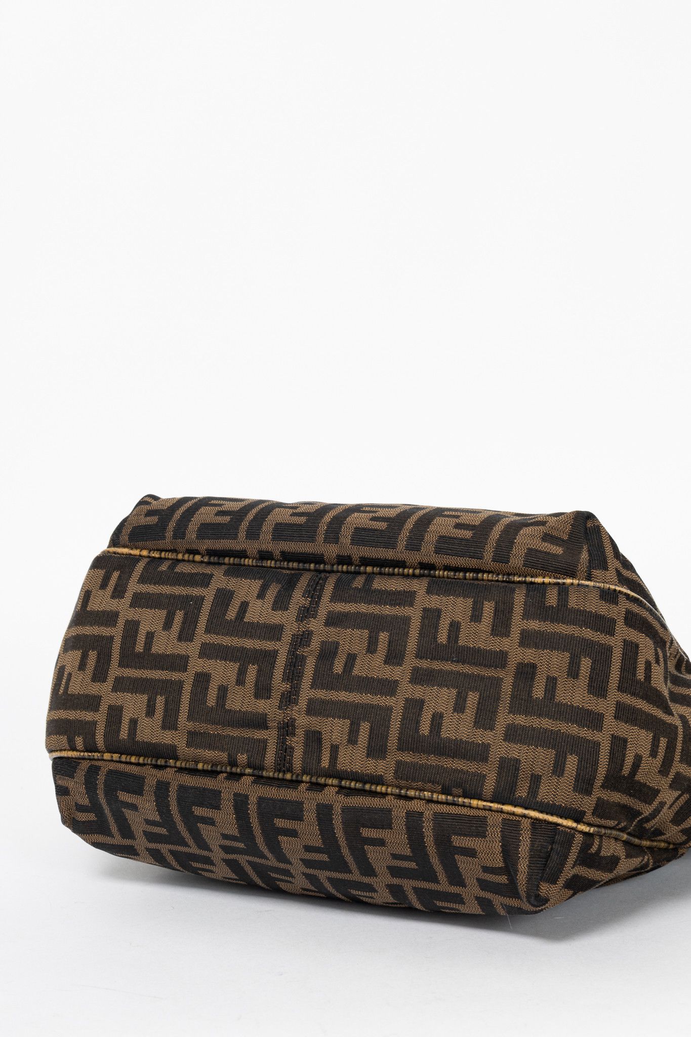 Fendi Fendi Chef Brown Zucca Canvas Leather-Trim Tote Size ONE SIZE - 5 Thumbnail