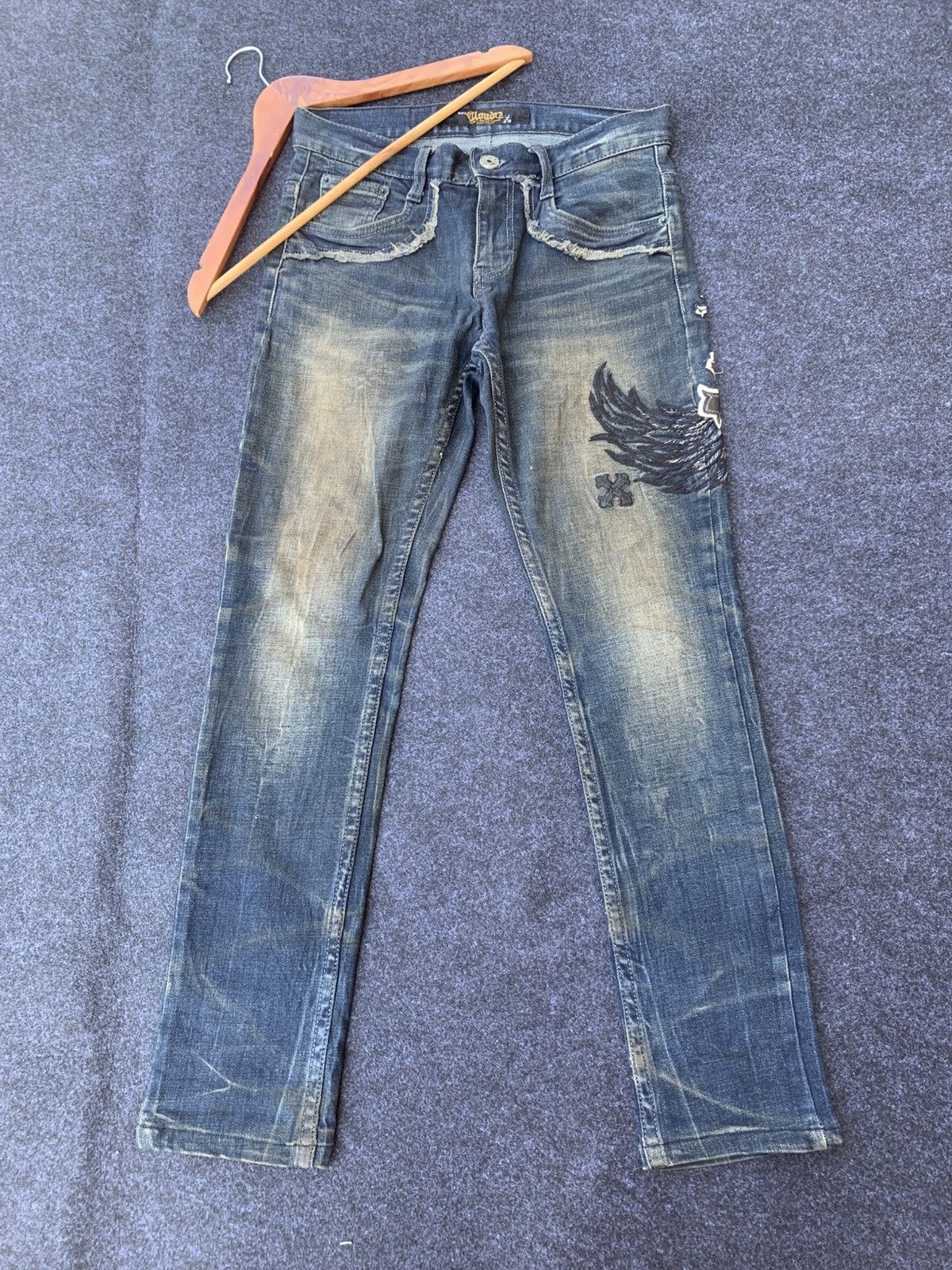 Other Cloud 72 cross symbol like chrome hearts style. Size US 29 - 2 Thumbnail