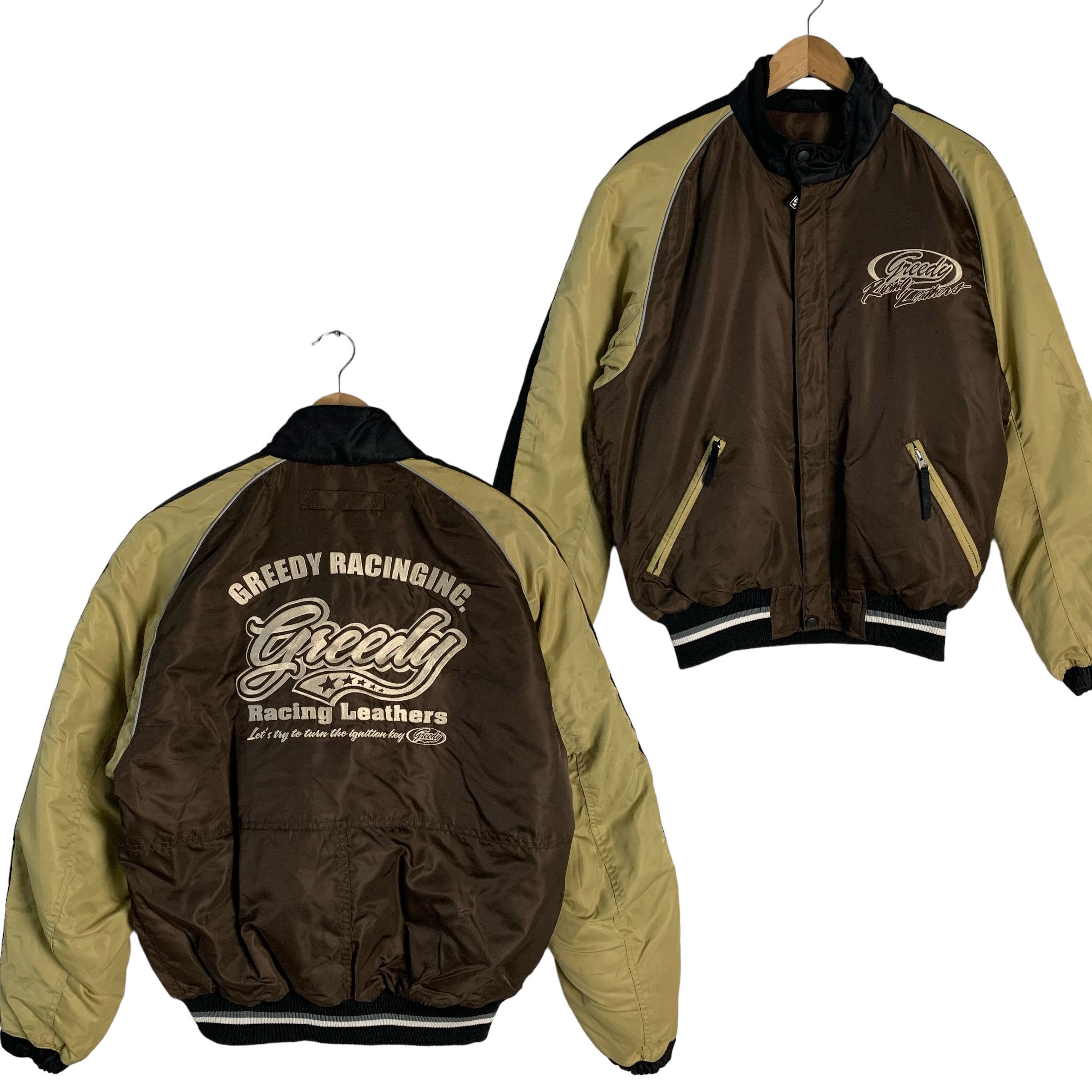 Japanese Brand Vintage Greedy Racing Motorcycle Jacket Size US M / EU 48-50 / 2 - 1 Thumbnail