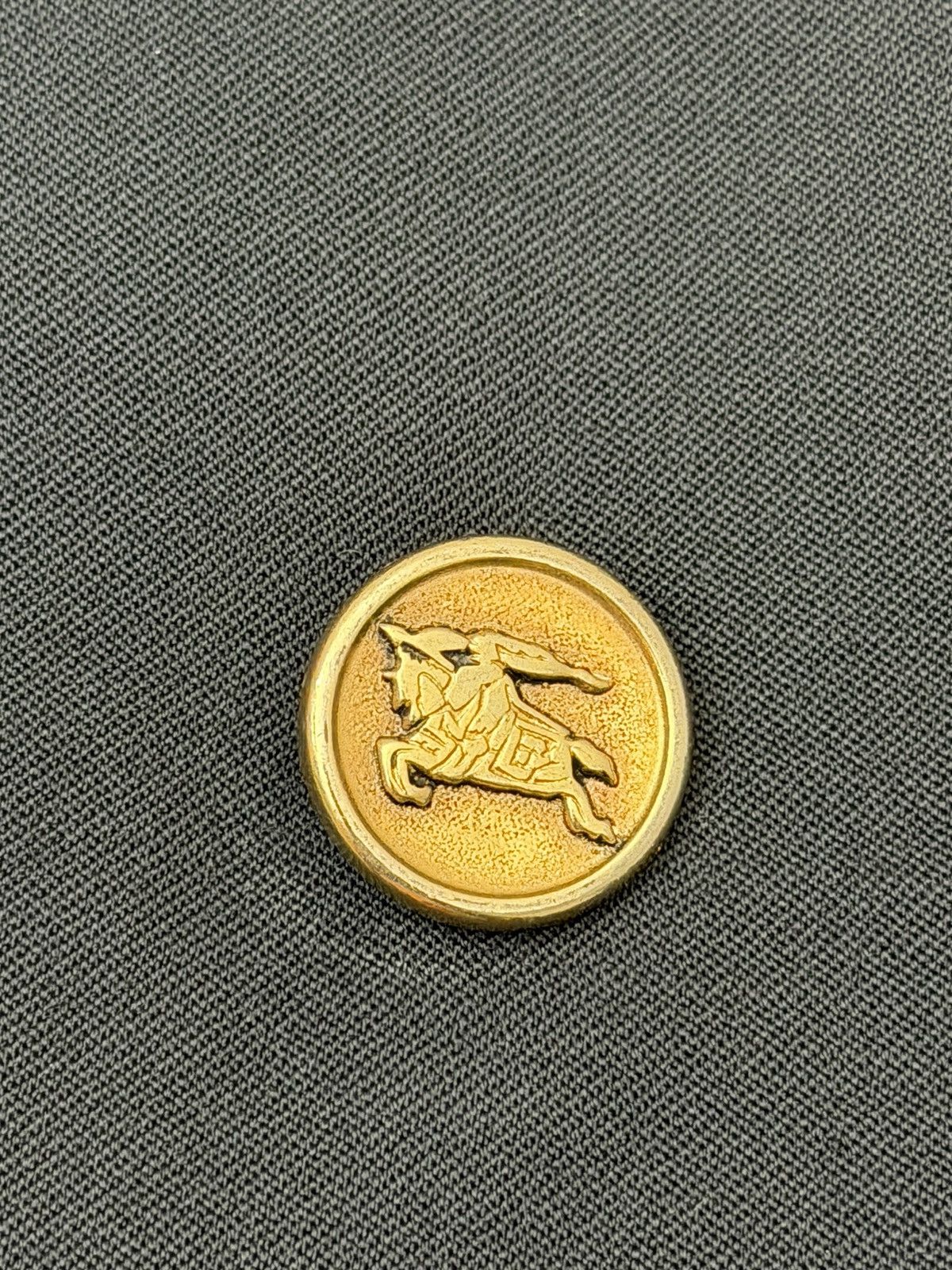 Burberry Vtg Burberrys Double Breasted Wool Blazer Gold Buttons 44R Size 44R - 5 Thumbnail