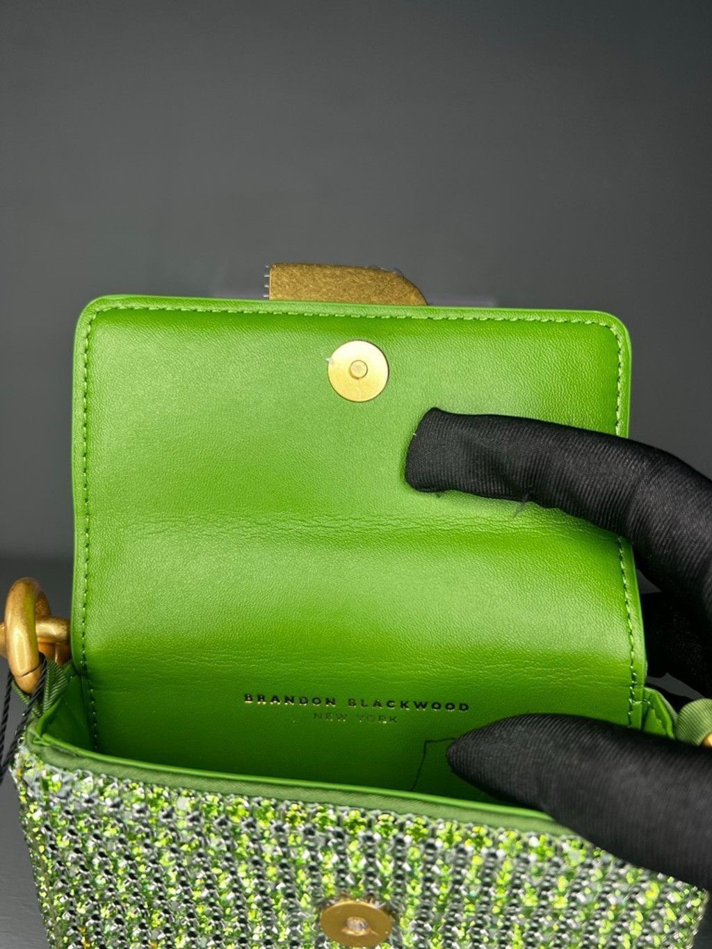 Brandon Blackwood Brandon Blackwood Micro Nia Green Crystal Size ONE SIZE - 11 Thumbnail