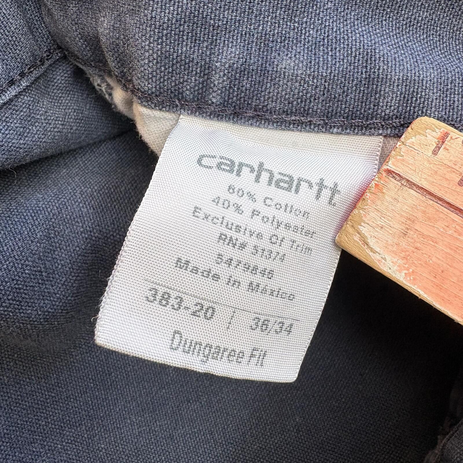 Carhartt Vintage Y2K Navy Carhartt Carpenter Baggy Wide Leg Pants Size US 36 / EU 52 - 3 Thumbnail