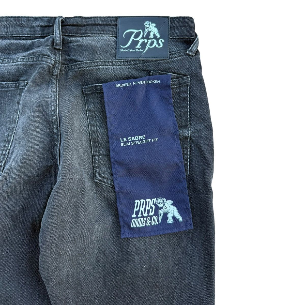 Prps PRPS Le Sabre Slim Straight Dark Wash Jeans Size 34 Size US 34 / EU 50 - 6 Thumbnail