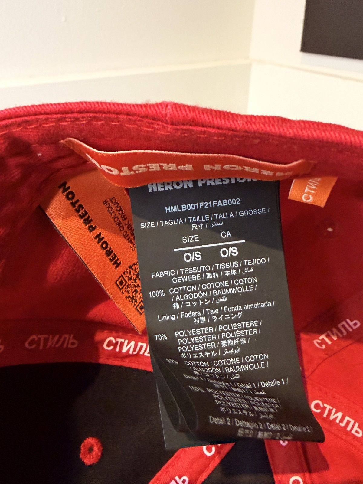 Heron Preston Heron Preston ‘Ctnmb’ Red Sports Cap Size ONE SIZE - 3 Thumbnail