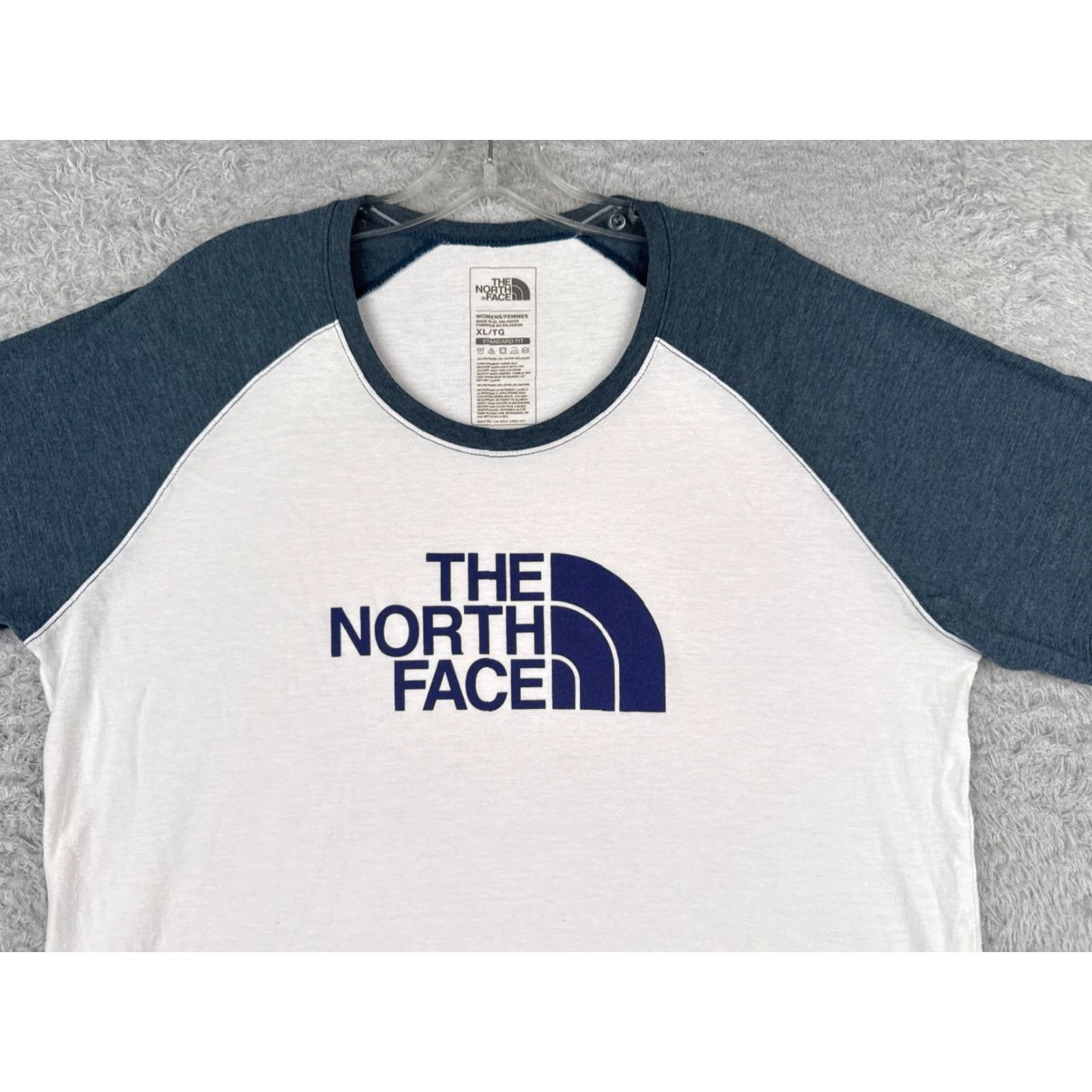 The North Face The North Face Women's T-Shirt XL Blue Short Sleeve Raglan Cotton Outdoor Casual Size XL / US 12-14 / IT 48-50 - 4 Thumbnail