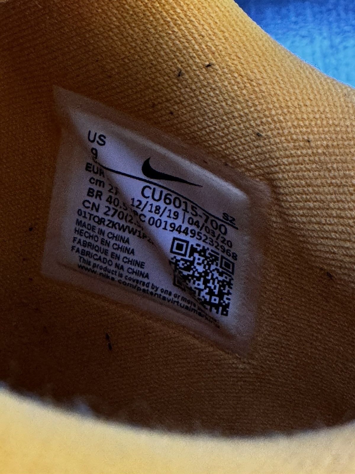 Nike × Off-White × Virgil Abloh Nike Air Rubber Dunk Off-White University Gold Size US 9 / EU 42 - 5 Thumbnail