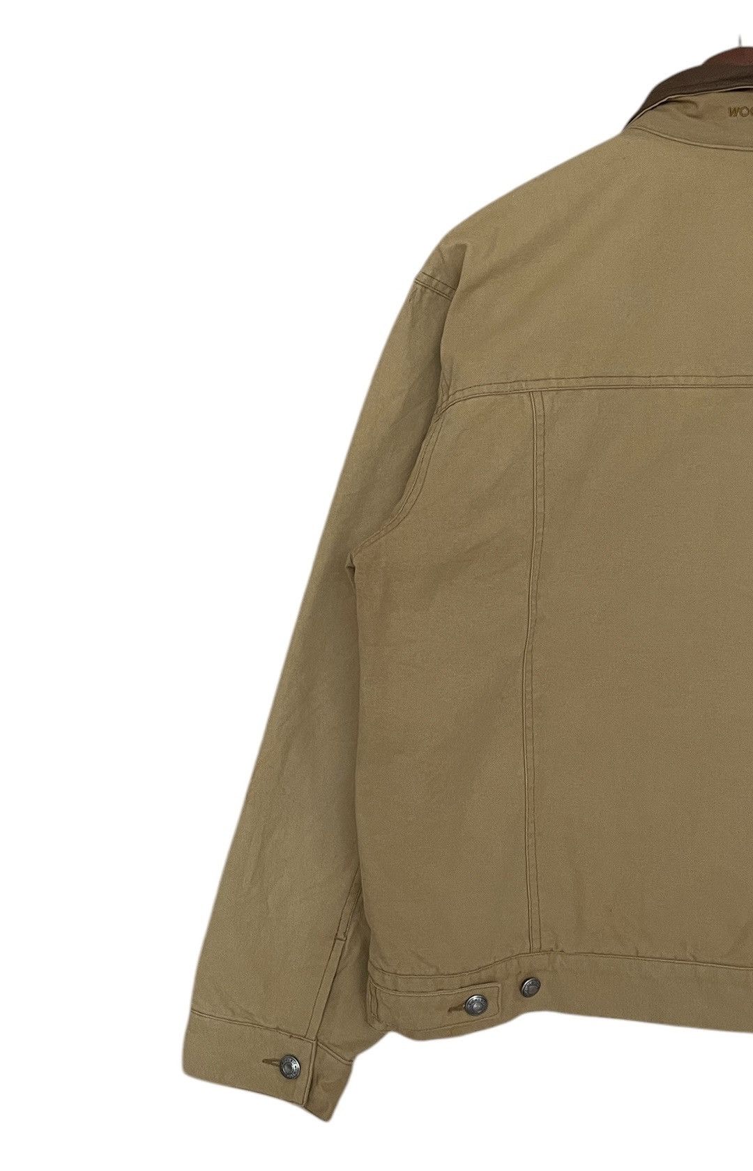 Vintage × Woolrich Woolen Mills Vintage Brand Woolrich Duck Canvas Trucker Jacket 1990s Size US L / EU 52-54 / 3 - 8 Thumbnail