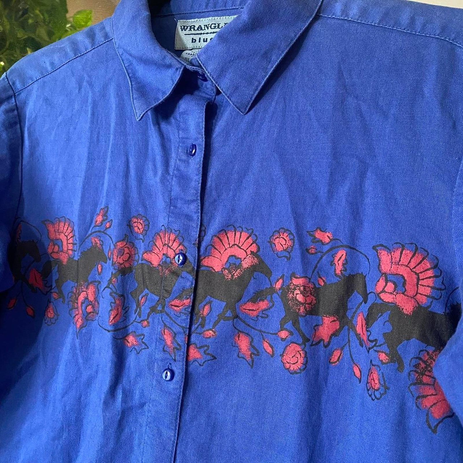 Wrangler Vintage Wrangler Blues Western Button Down Shirt Small Size S / US 4 / IT 40 - 4 Thumbnail