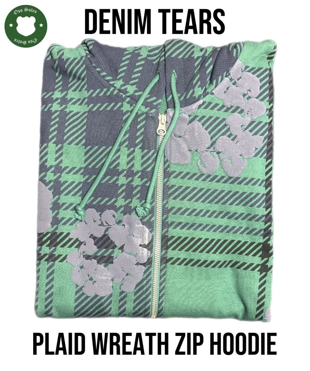DENIM TEARS DENIM TEARS Plaid Wreath Zip Hoodie Large Size US L / EU 52-54 / 3 - 4 Thumbnail