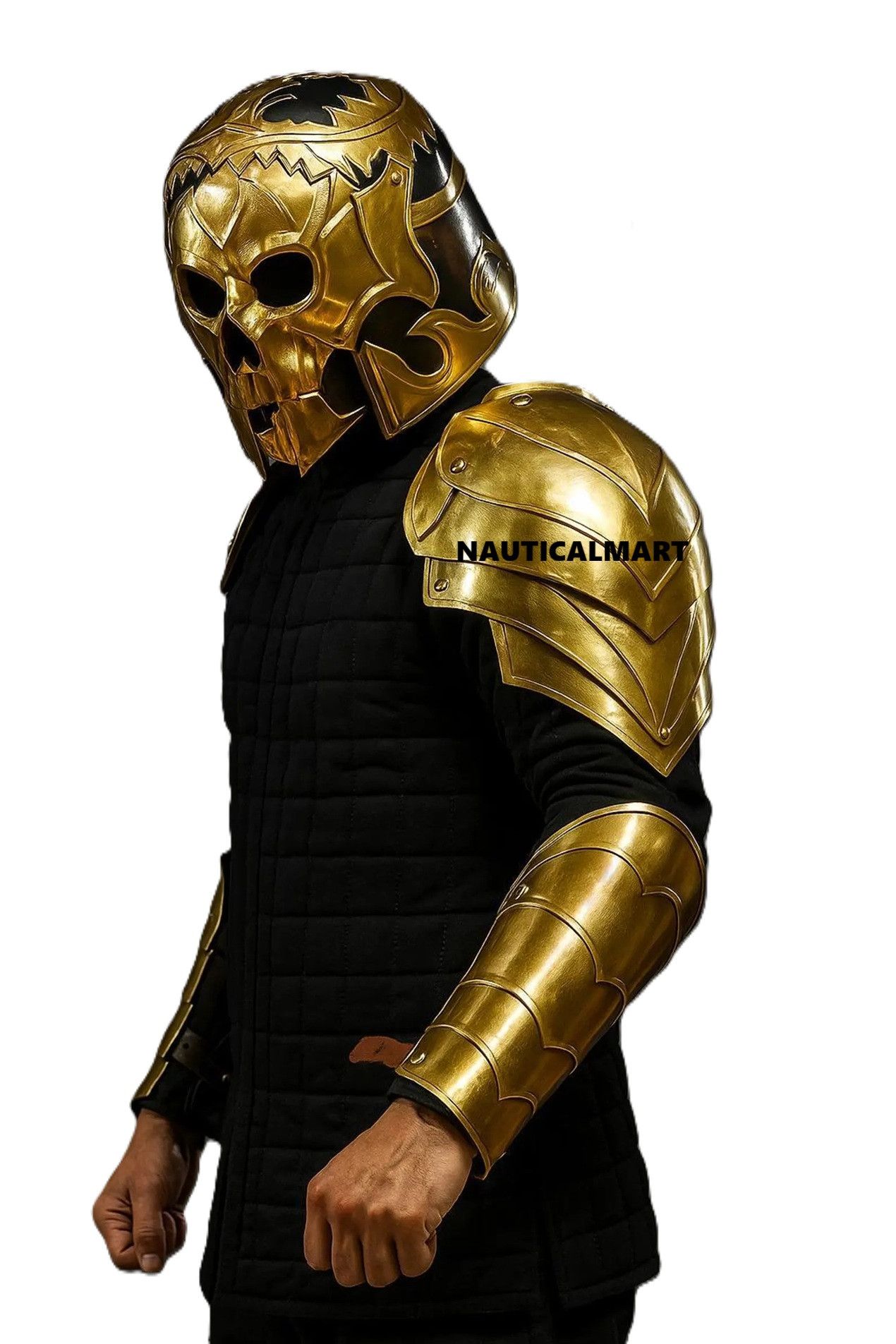Other Medieval Knight Steel Fantasy Skull Helmet Size ONE SIZE - 2 Thumbnail