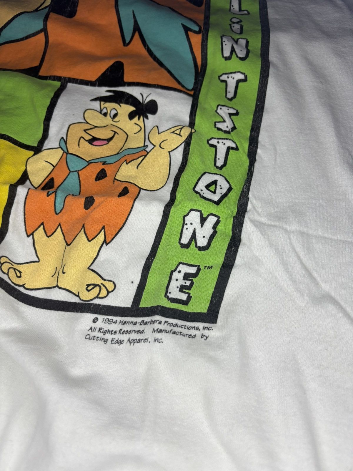 Delta Vintage 1994 delta single stitch fred flintstone graphic T Size US L / EU 52-54 / 3 - 3 Thumbnail