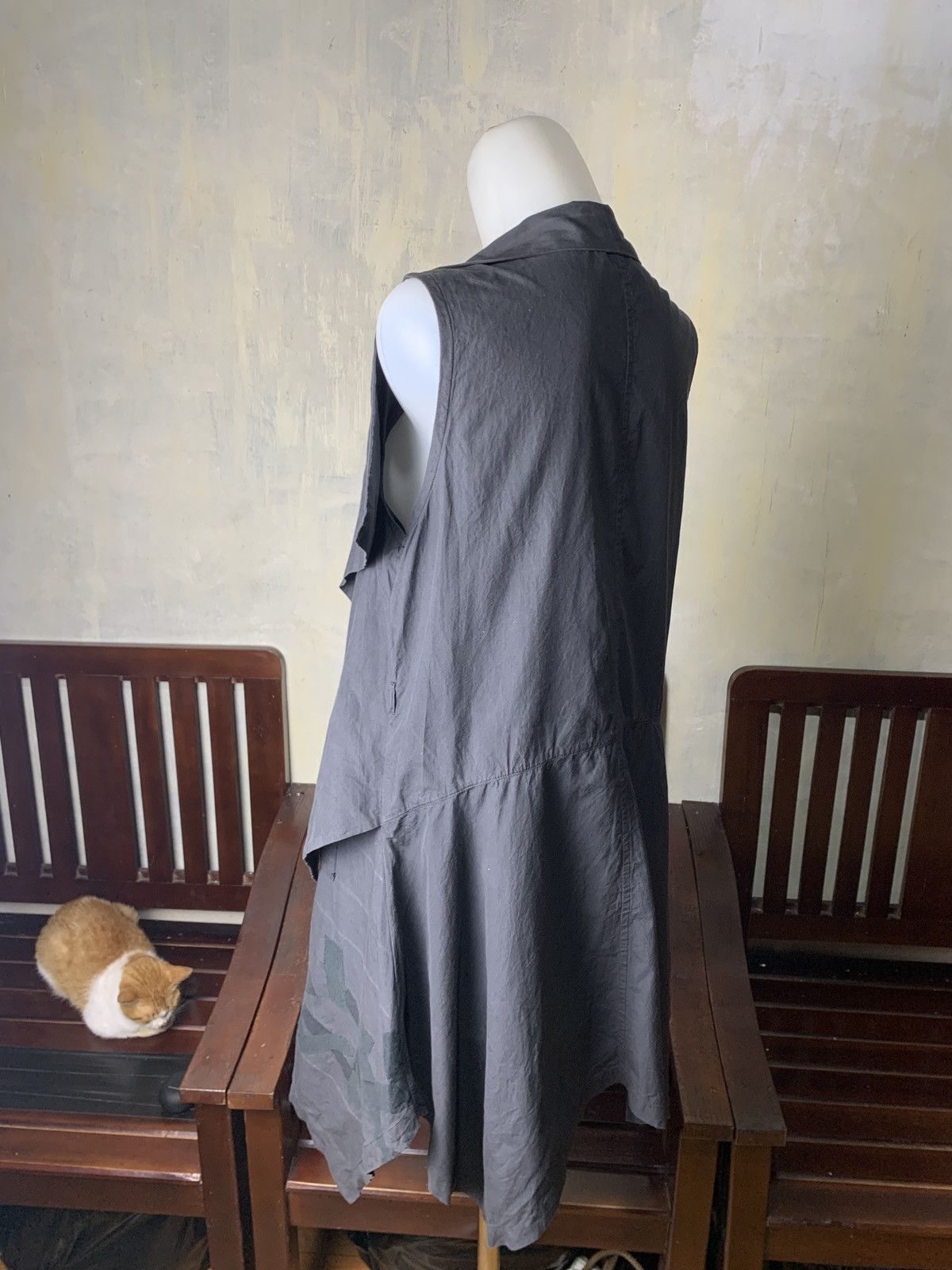 Japanese Brand 2000s KEIKO KISHI by nosh Designer Japan Collar Goth Dress Size M / US 6-8 / IT 42-44 - 3 Thumbnail