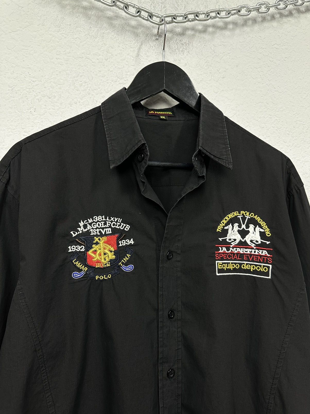La Martina La Martina Buenos Aires Polo Long Sleeve Button Shirt Sz XL Size US M / EU 48-50 / 2 - 5 Thumbnail