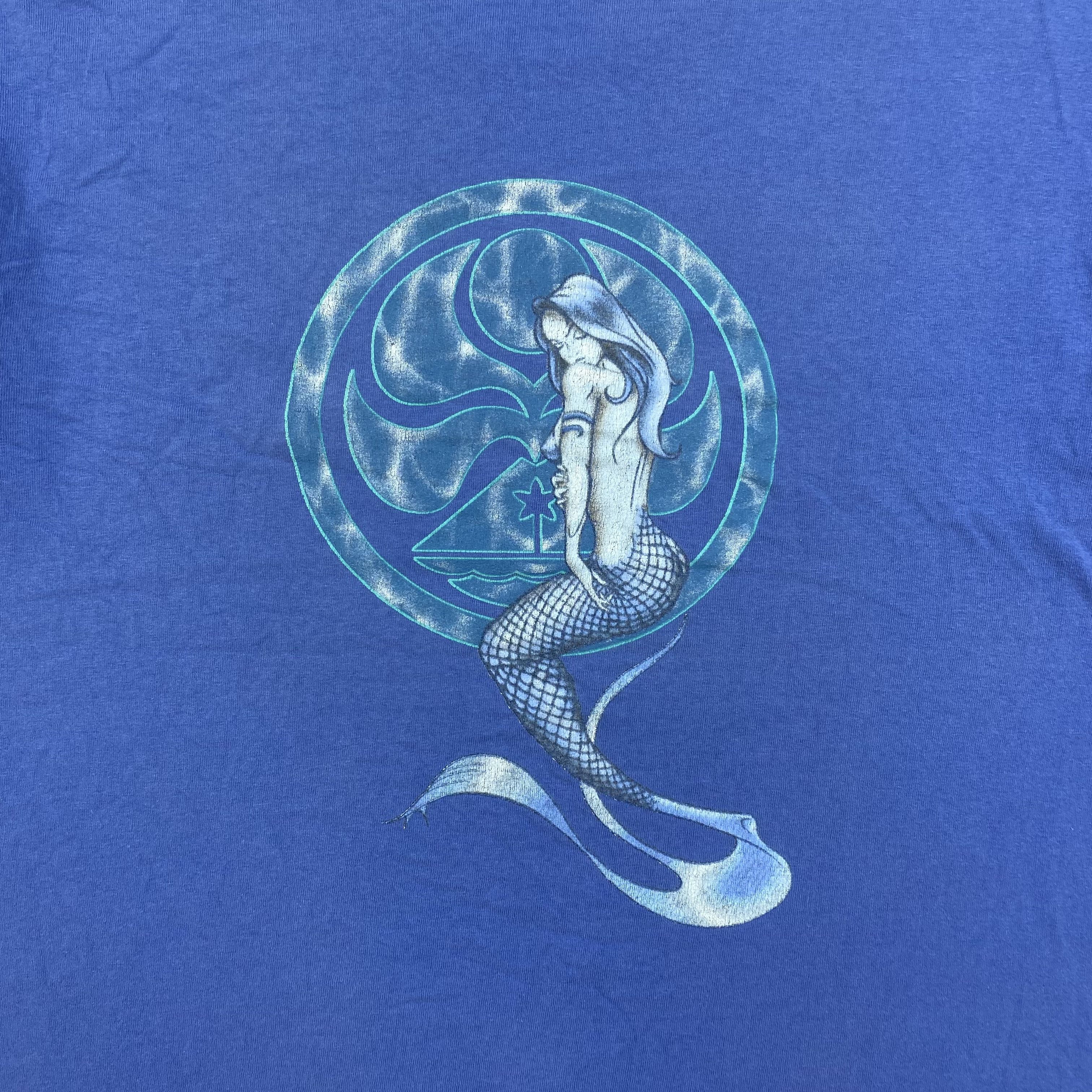Vintage Vintage Hawaiian Island Creations Mermaid Graphic Tee -M089 Size US L / EU 52-54 / 3 - 3 Thumbnail