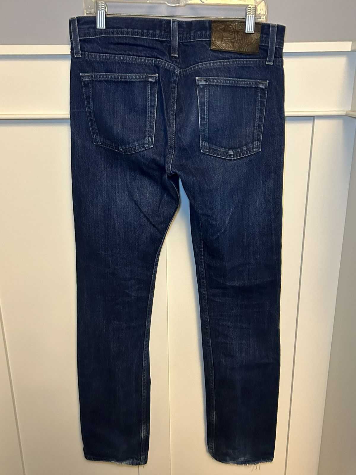 Naked & Famous Vintage Naked and Famous raw salvage denim skinny jeans Size US 32 / EU 48 - 2 Thumbnail