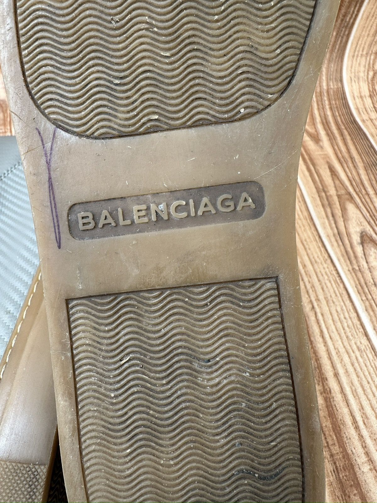Balenciaga Balenciaga Paris Light Grey Hightop Sneaks Size US 10 / EU 43 - 23 Thumbnail