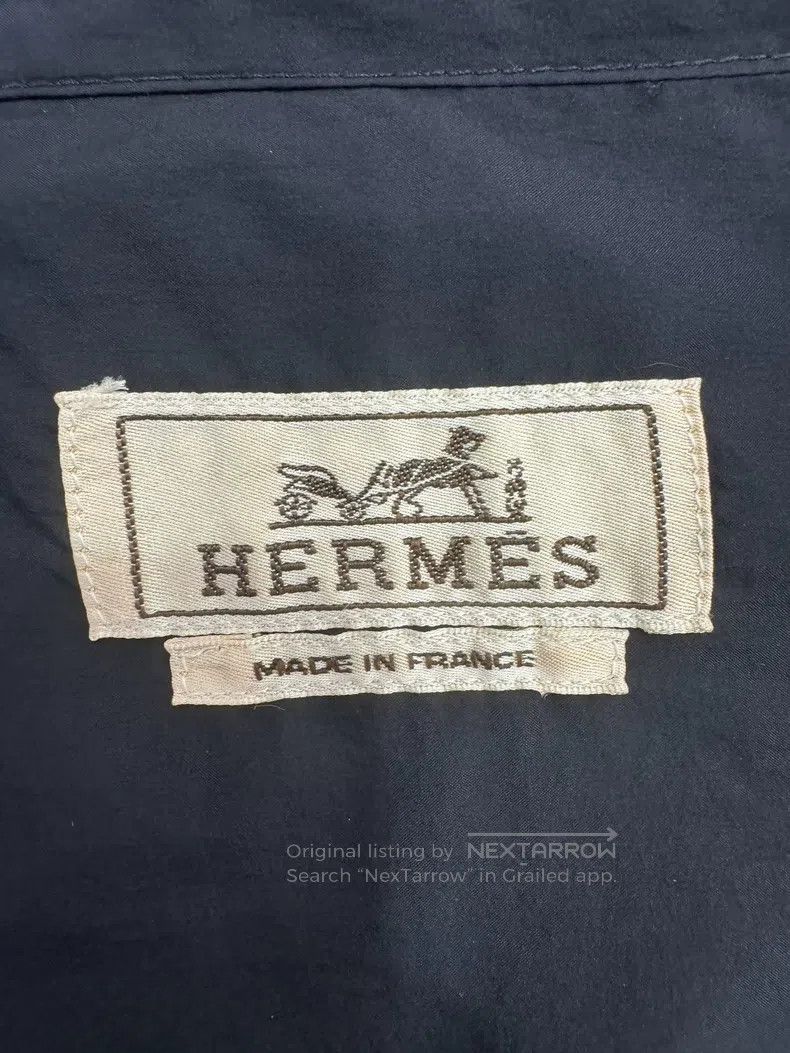 Hermes Hermes Dark blue thin zippered men's short-sleeved jacket Size US M / EU 48-50 / 2 - 5 Thumbnail