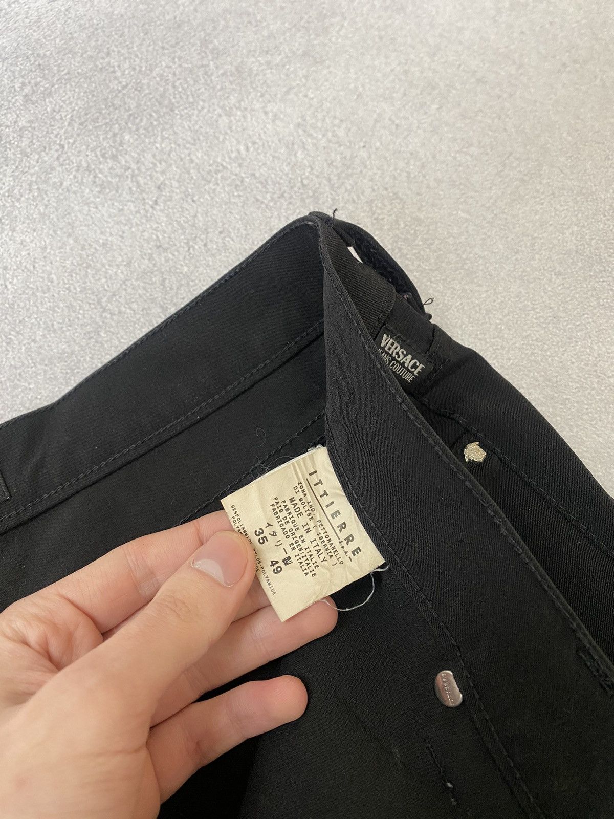 Versace Jeans Couture × Vintage Vintage Versace Jeans Couture Black Pants Size US 34 / EU 50 - 13 Thumbnail