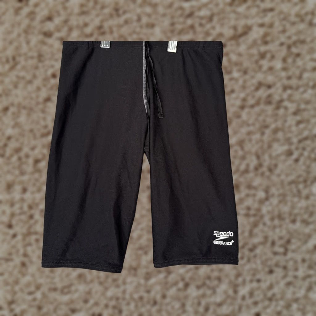 Speedo Speedo Mens Bottom 28 Black Endurance+ Jammer Swim Shorts Training Racing Swimwear Size US 28 / EU 44 - 1 Thumbnail