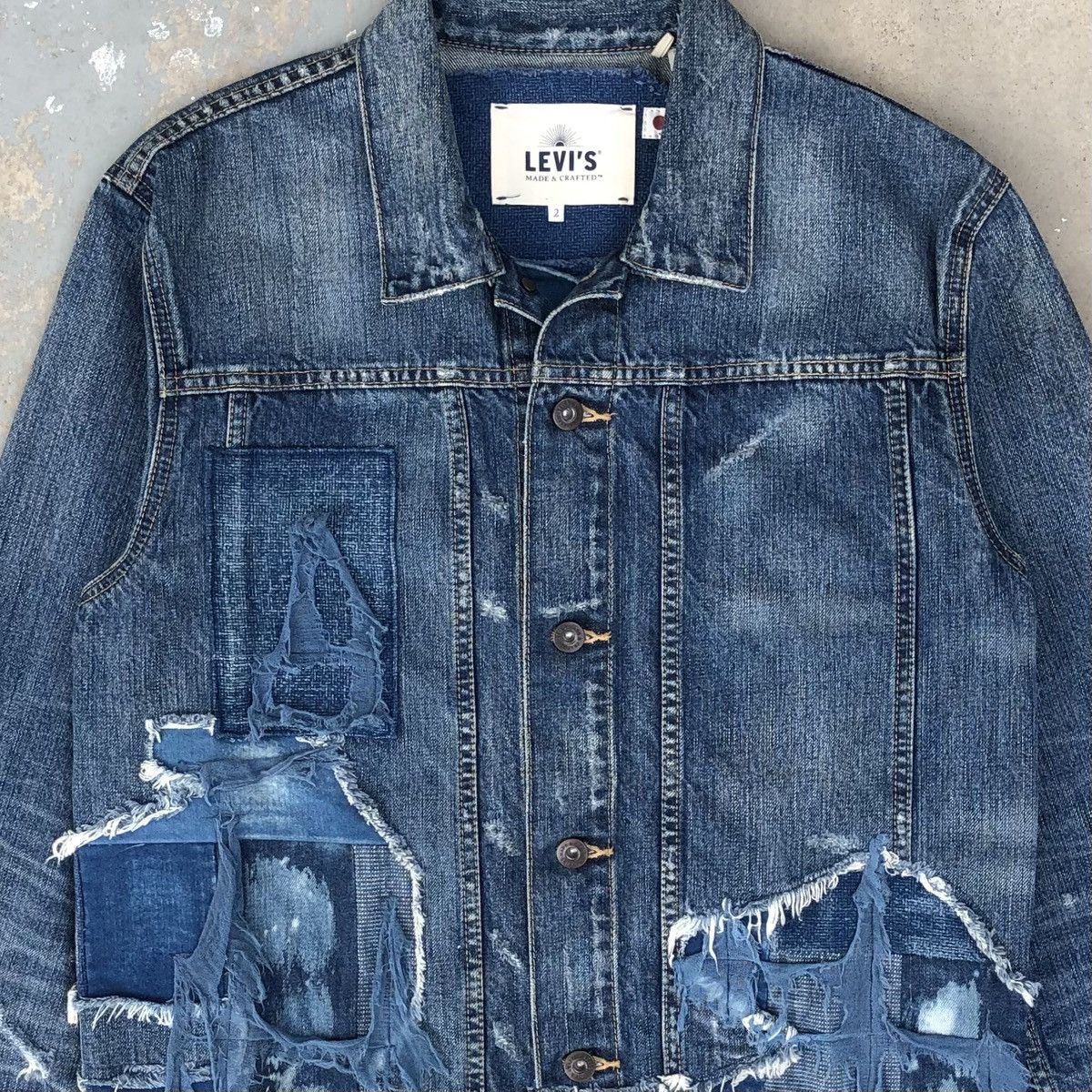 Levi's Made & Crafted Levis Made & Crafted Type IV Trucker Boro Made In Japan 🇯🇵 Size US M / EU 48-50 / 2 - 3 Thumbnail