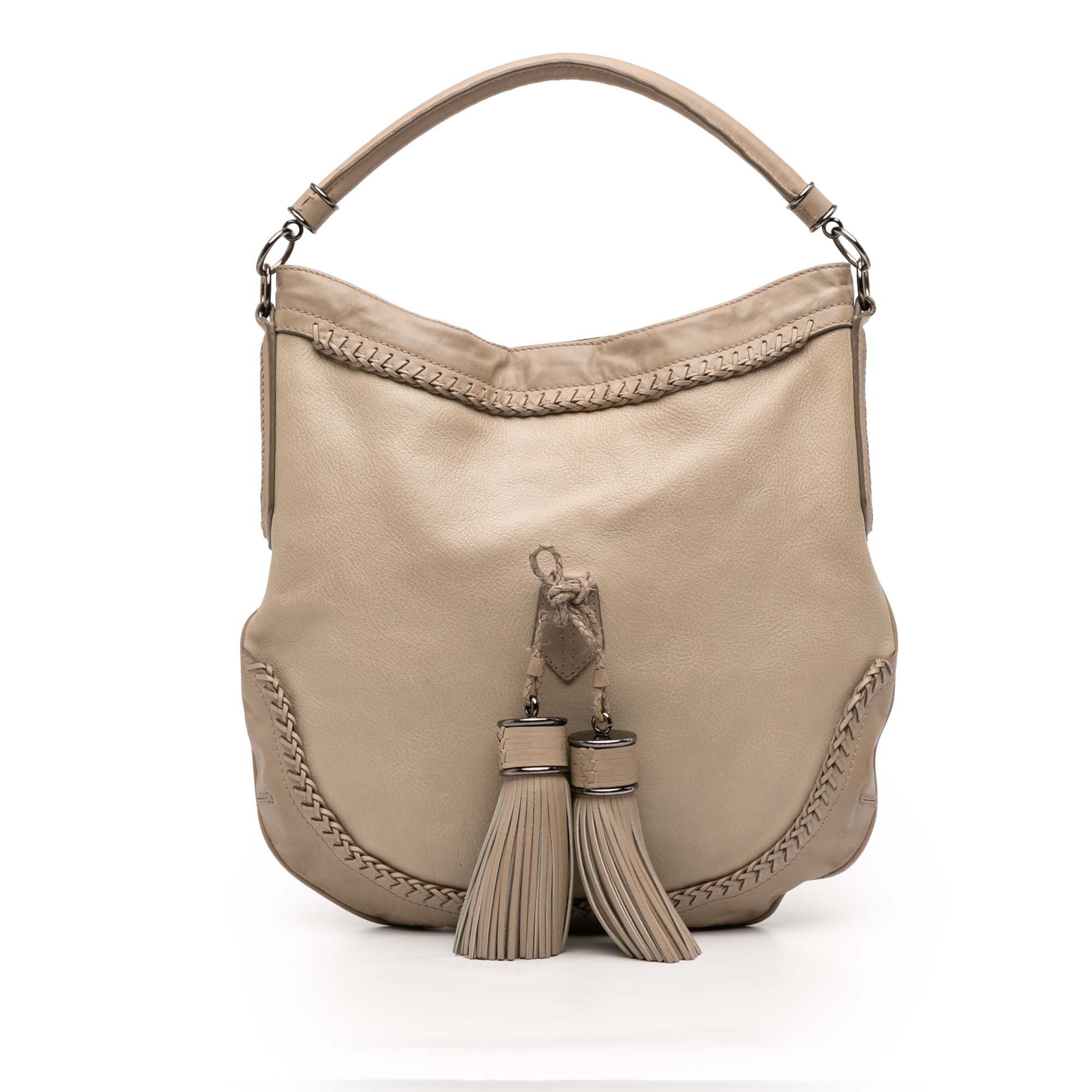 Burberry Burberry Leather Tassel Hobo Bag Size ONE SIZE - 1 Thumbnail
