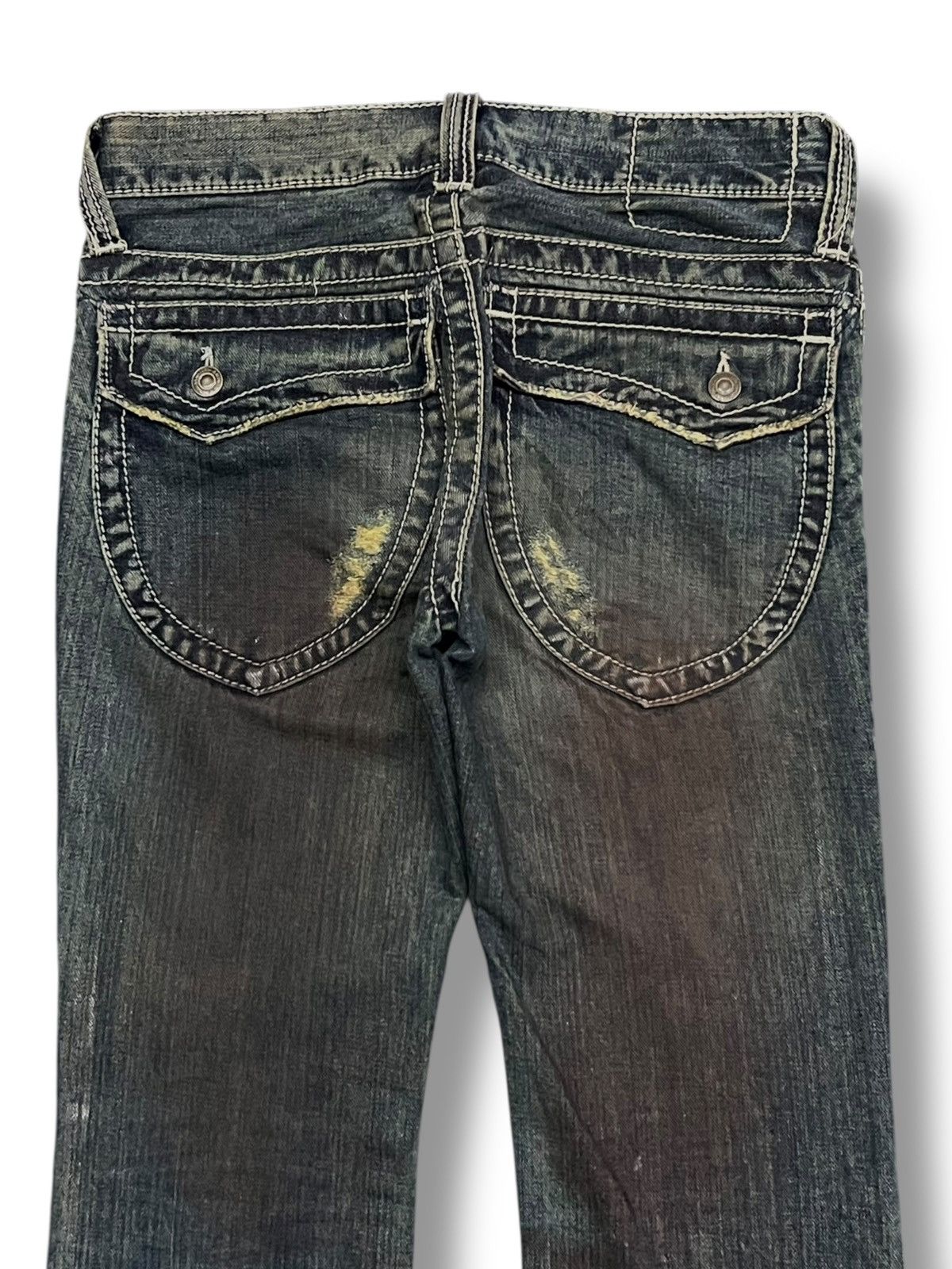 JACKROSE Flared Vintage 00s Jackrose Japan - Faded Mud Wash Jeans Size US 31 - 5 Thumbnail