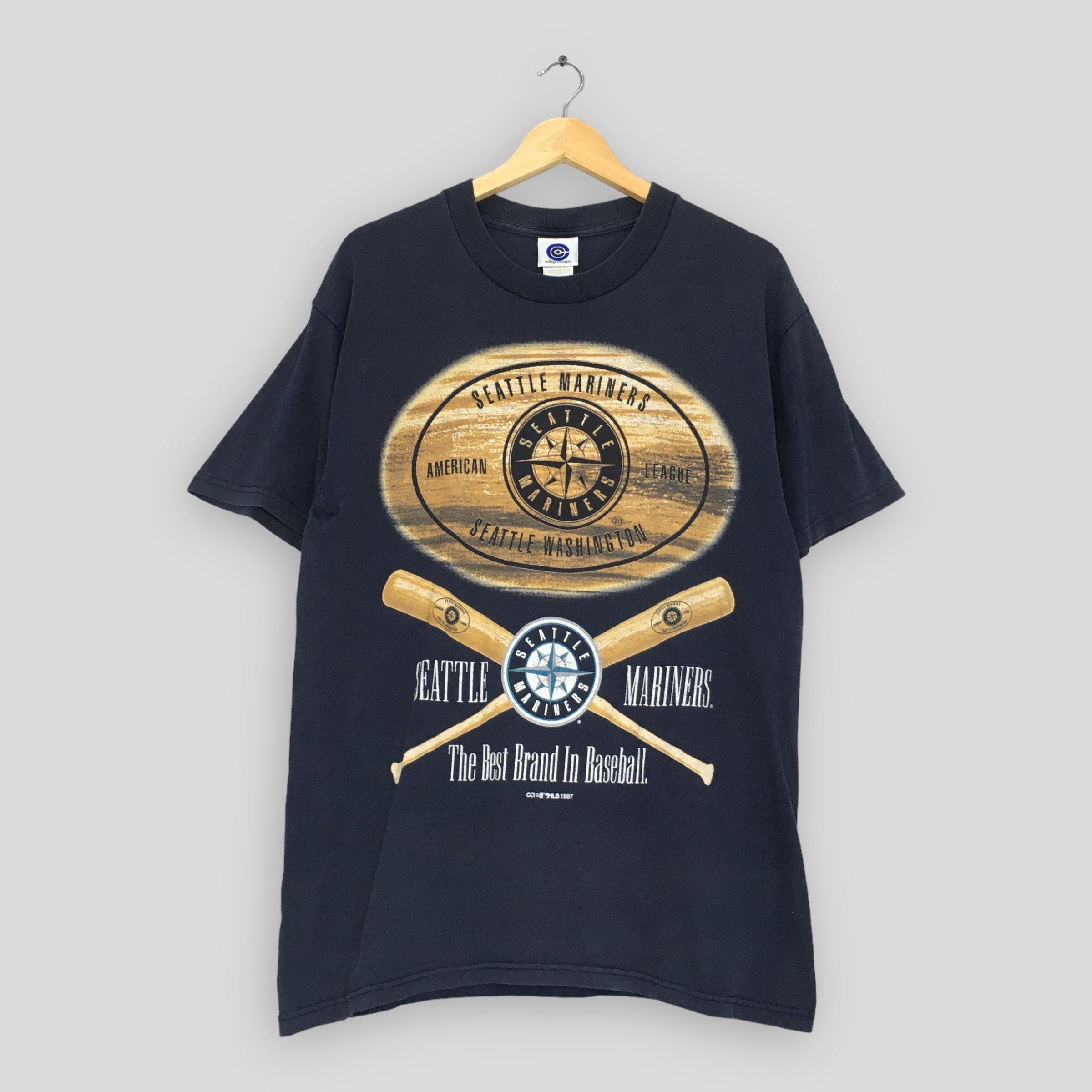 MLB Vintage 90s Seattle Mariners MLB T Shirt Large Size US L / EU 52-54 / 3 - 1 Thumbnail