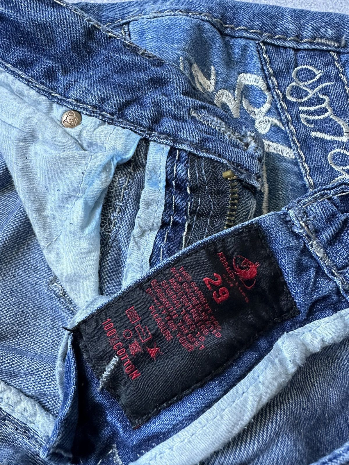 Japanese Brand × Vintage Jeans Kosmo-Lupo Y2K Japanese Style size 29 Vintage Crazy Size US 29 - 7 Thumbnail