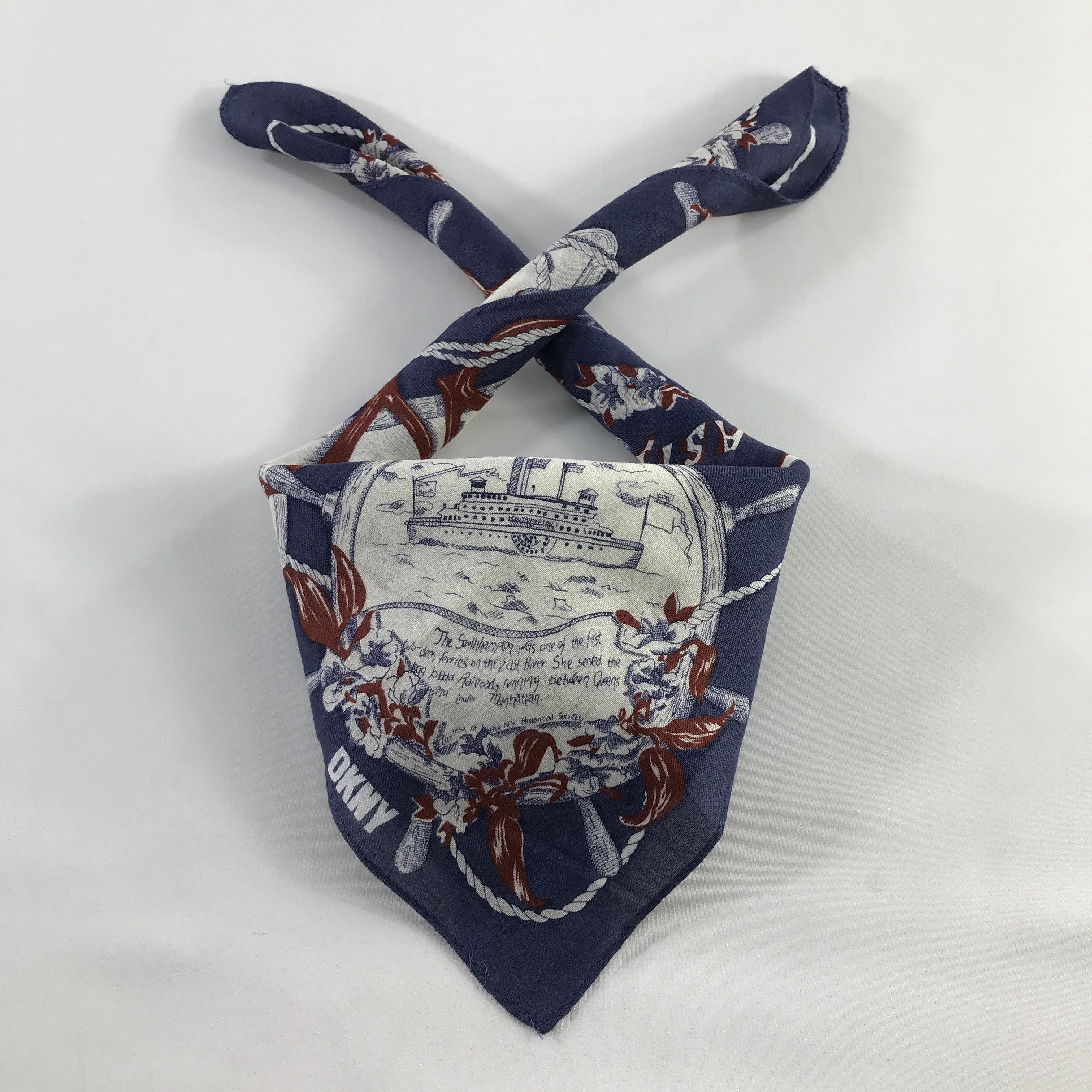 DKNY × Vintage DKNY Bandana / Handkerchief / Neckerchief - S720 Size ONE SIZE - 3 Thumbnail
