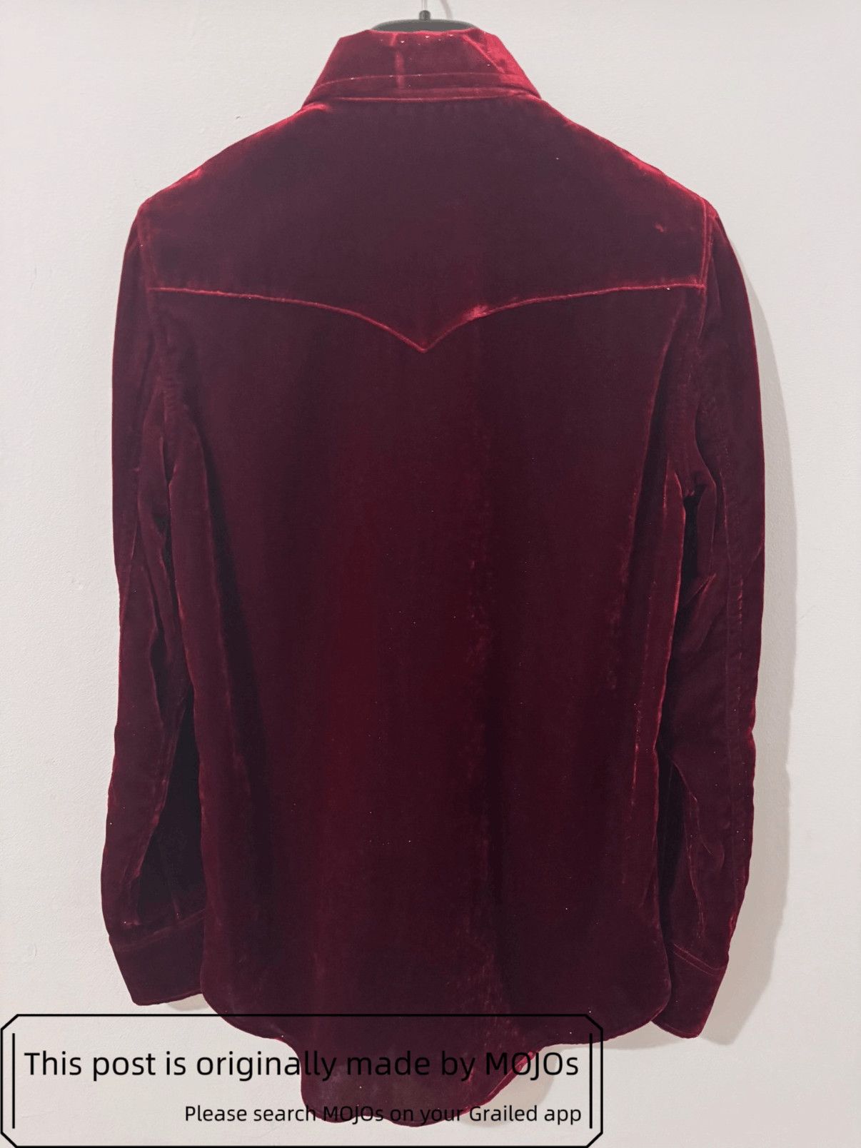 Saint Laurent Paris Saint Laurent Paris 16AW Velvet Western Shirt mojos1718 Size US S / EU 44-46 / 1 - 2 Thumbnail