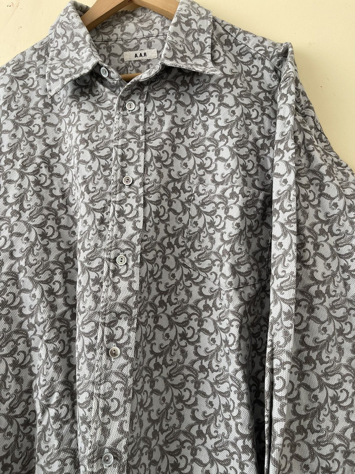 Japanese Brand × Yohji Yamamoto A.A.R Yohji Design Studio Paisley Shirt Long Button Up Size US XL / EU 56 / 4 - 3 Thumbnail