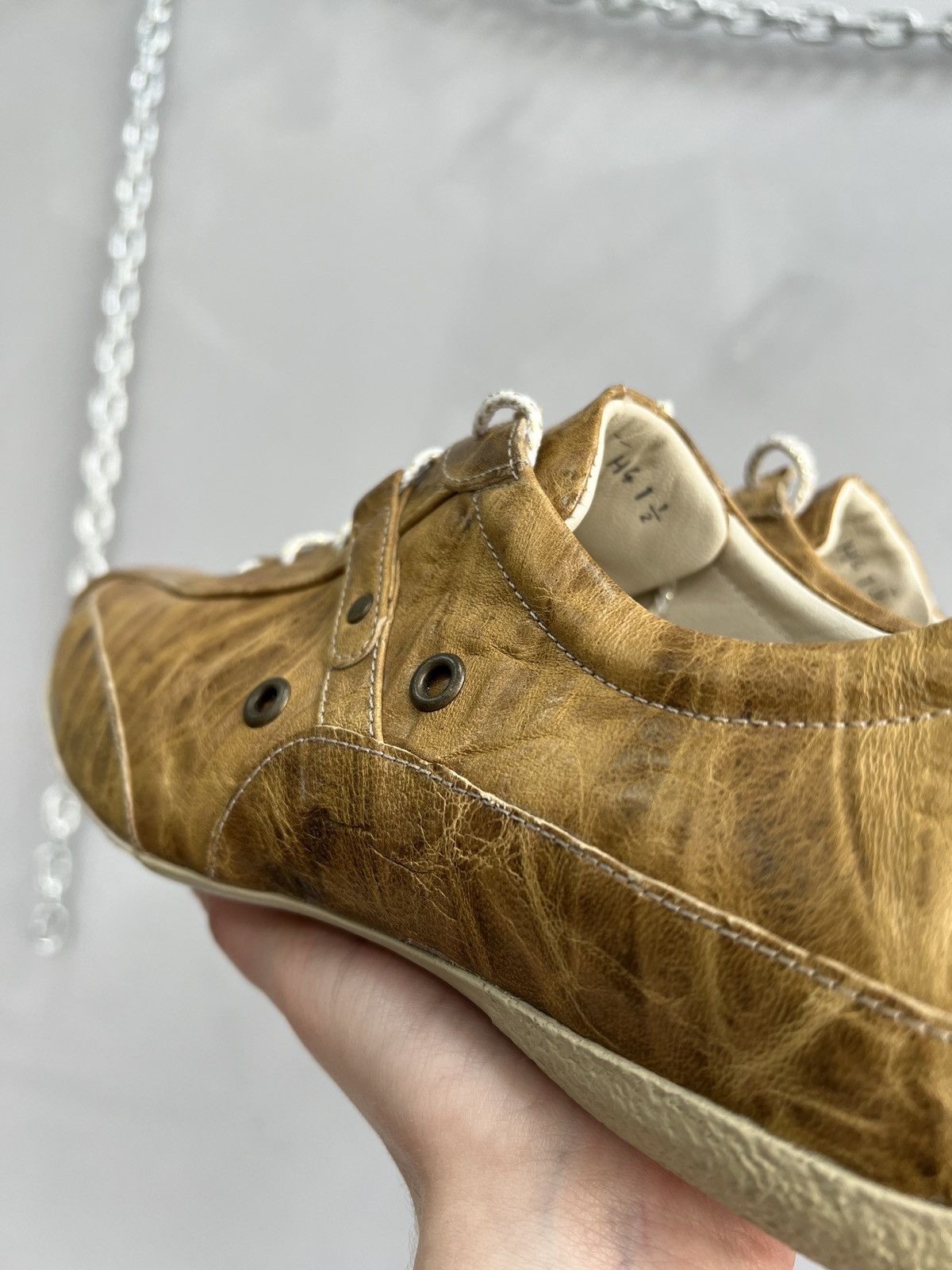 If Six Was Nine Low leather avant garde trainers y2k dirk bikkembergs style Size US 8.5 / EU 41-42 - 6 Thumbnail