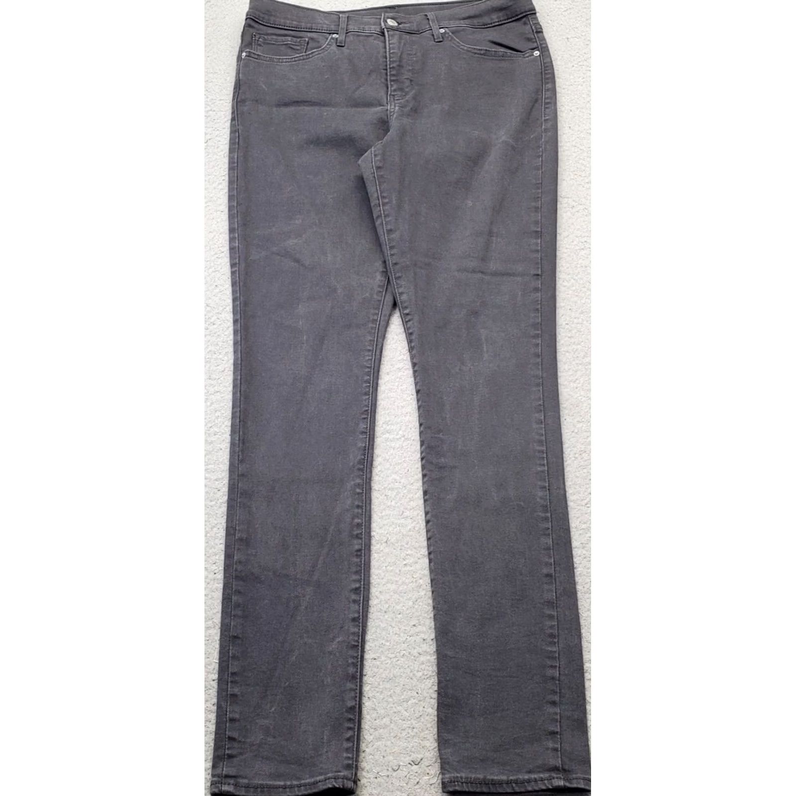 Levi's Levi's Jeans Womens 31x32 Gray Denim Red Tab Super Stretch Streetwear Skinny Leg Shirt Size 24" / US 00 / IT 34 - 2 Thumbnail