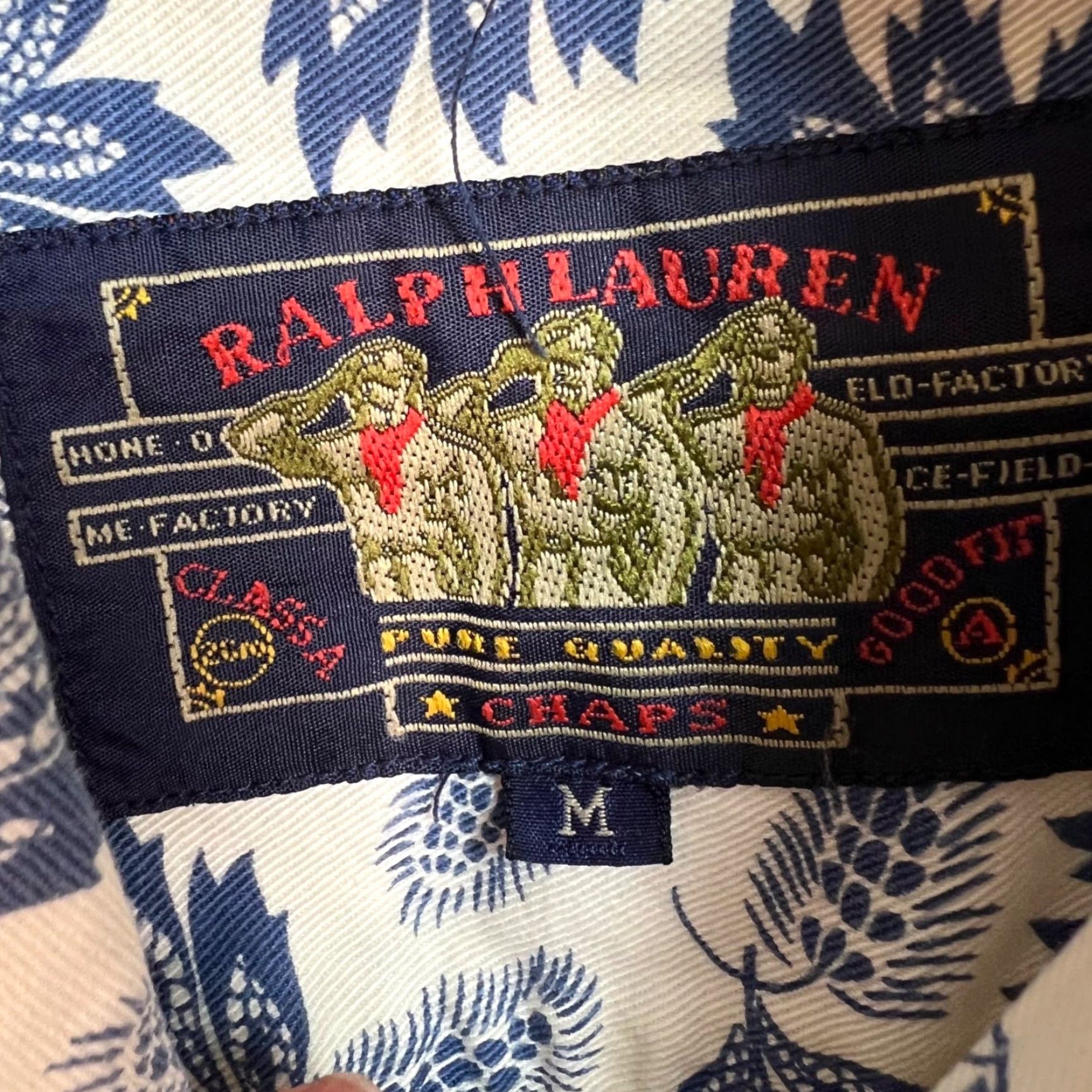 Ralph Lauren VINTAGE Ralph Lauren Classic Fit Shirt Men M White Floral 100% Cotton Button-Down 90s Concert Flower Covers Mens Size US M / EU 48-50 / 2 - 3 Thumbnail
