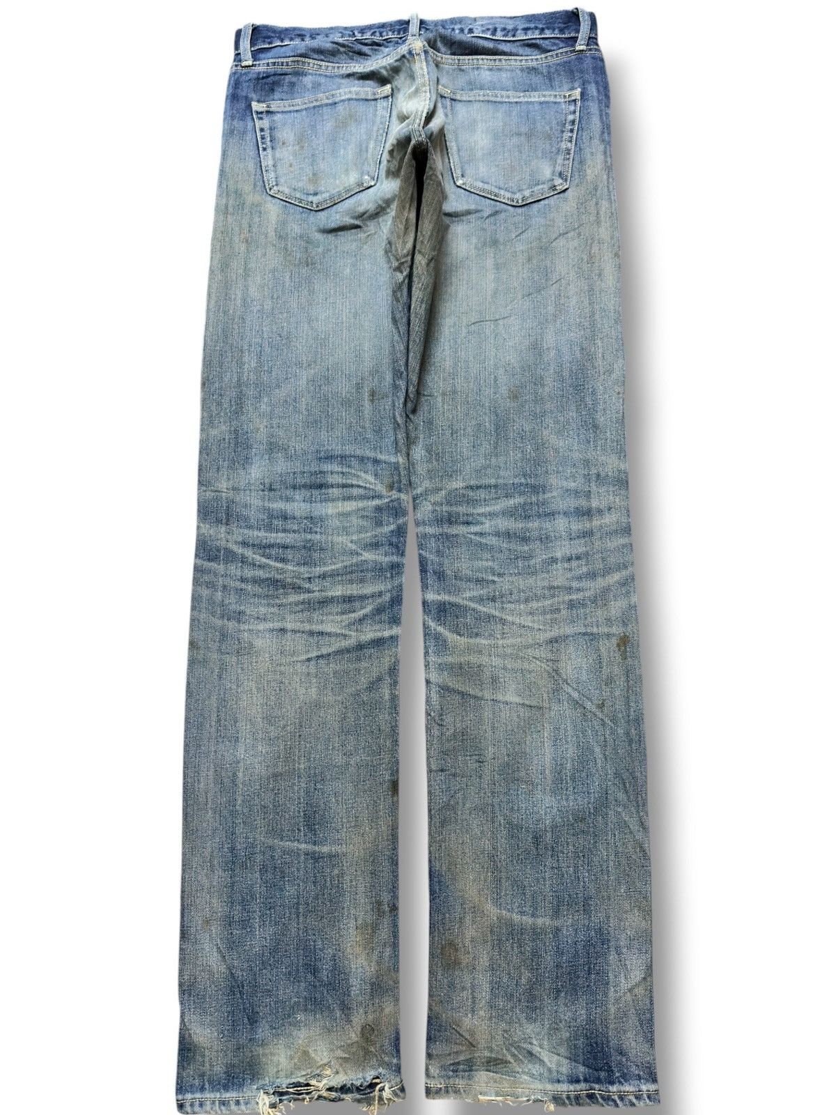 Uniqlo Vintage Uniqlo Selvedge Mudwash Ripped Distressed Denim Size US 32 / EU 48 - 4 Thumbnail