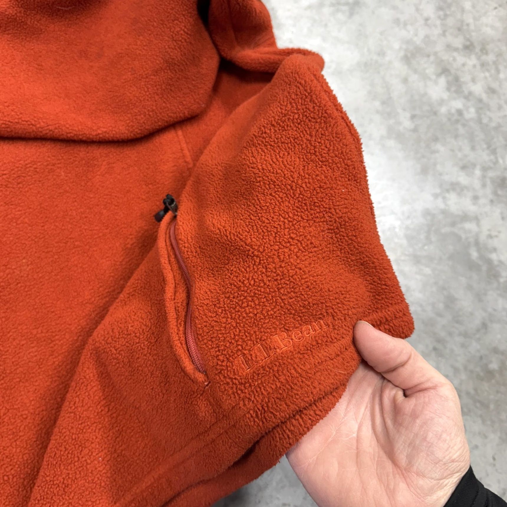 Vintage VINTAGE L.L. Bean Jacket Mens XL Orange Fleece Anorak Snap Pockets Zipper Pullover Size US XL / EU 56 / 4 - 2 Thumbnail