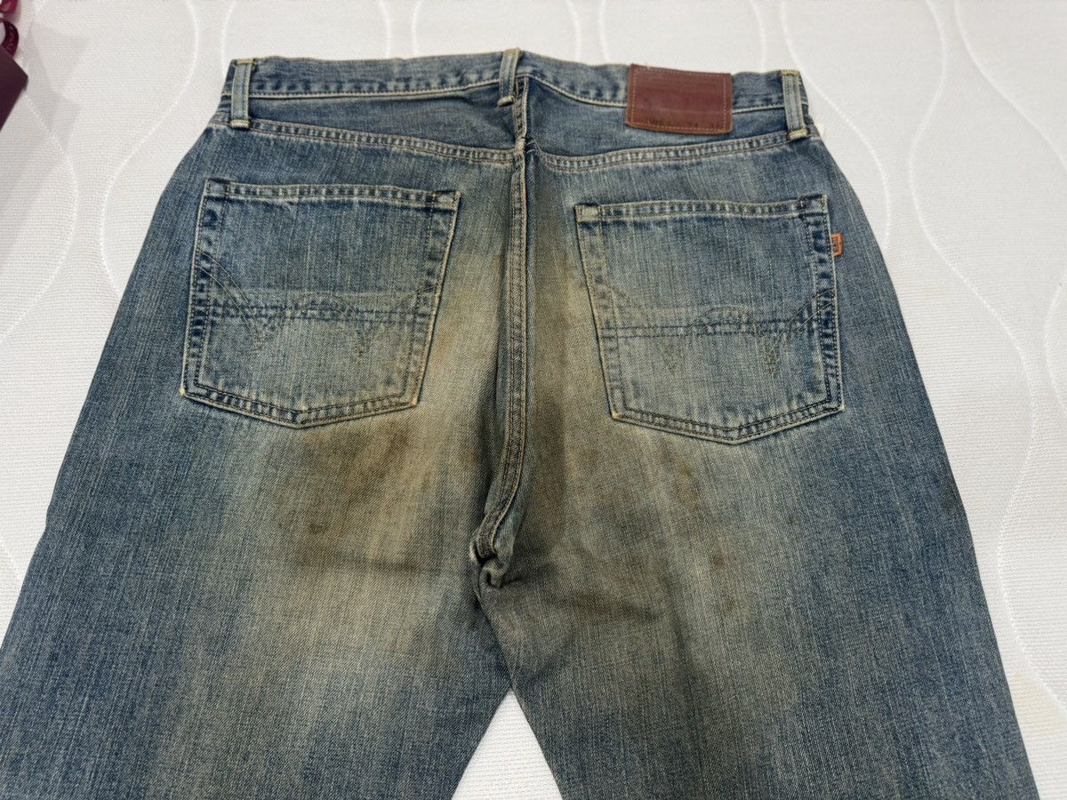 Edwin Sales‼️Ditressed Rusty Vtg Edwin 505X Selvedge (AB-1002) Size US 34 / EU 50 - 12 Thumbnail